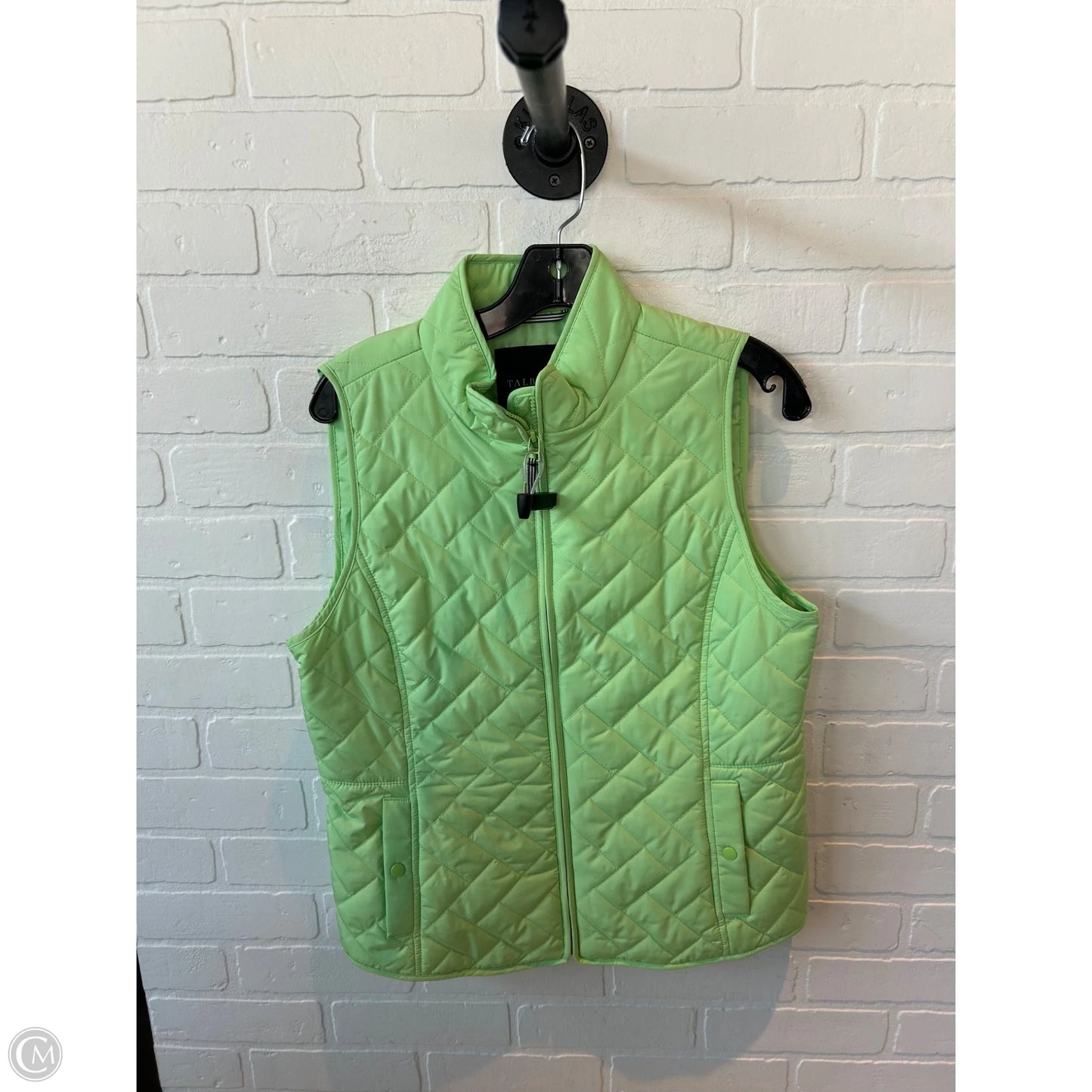 Vest Puffer & Quilted By Talbots In Green, Size: Mp