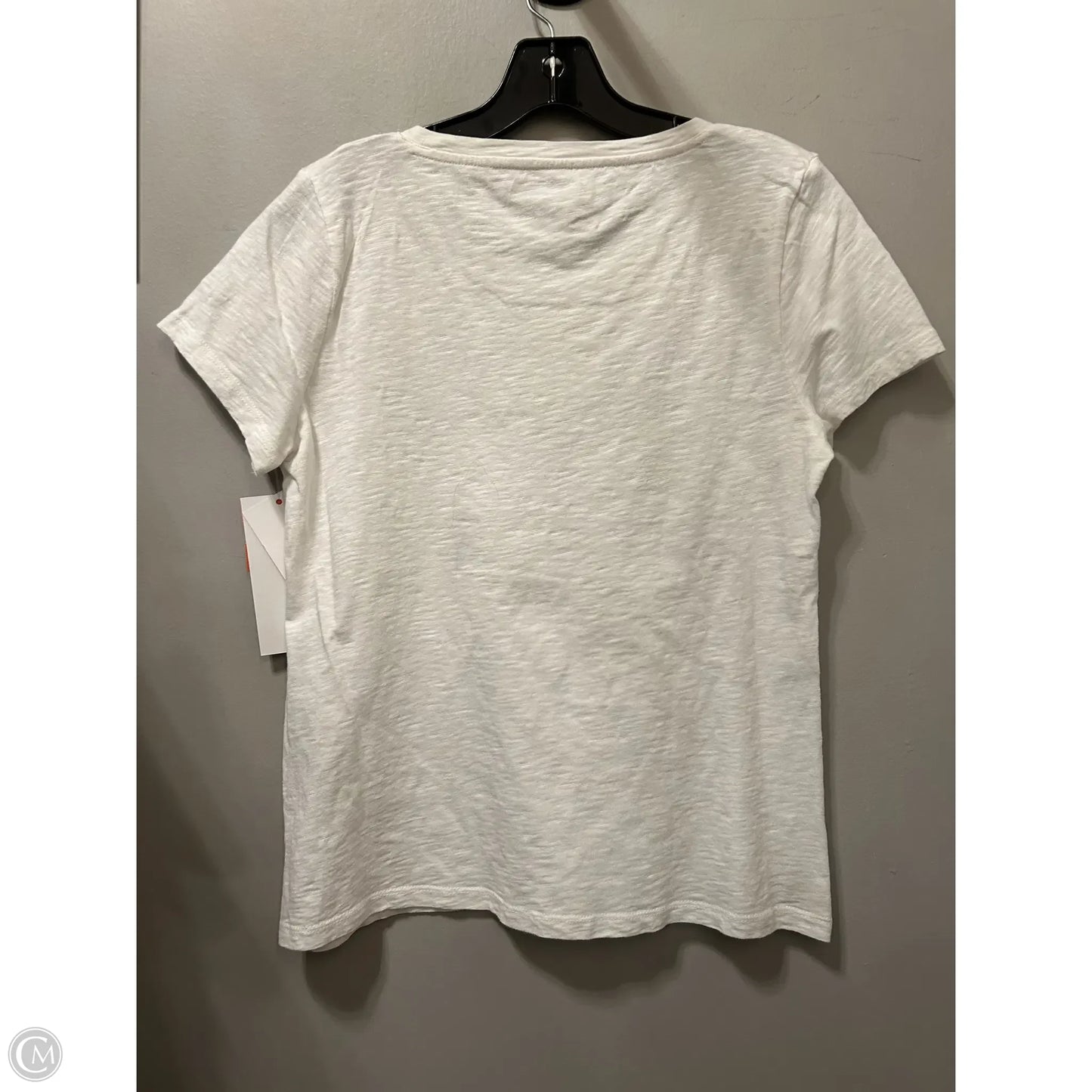 Top Short Sleeve By Talbots In White, Size: Mp