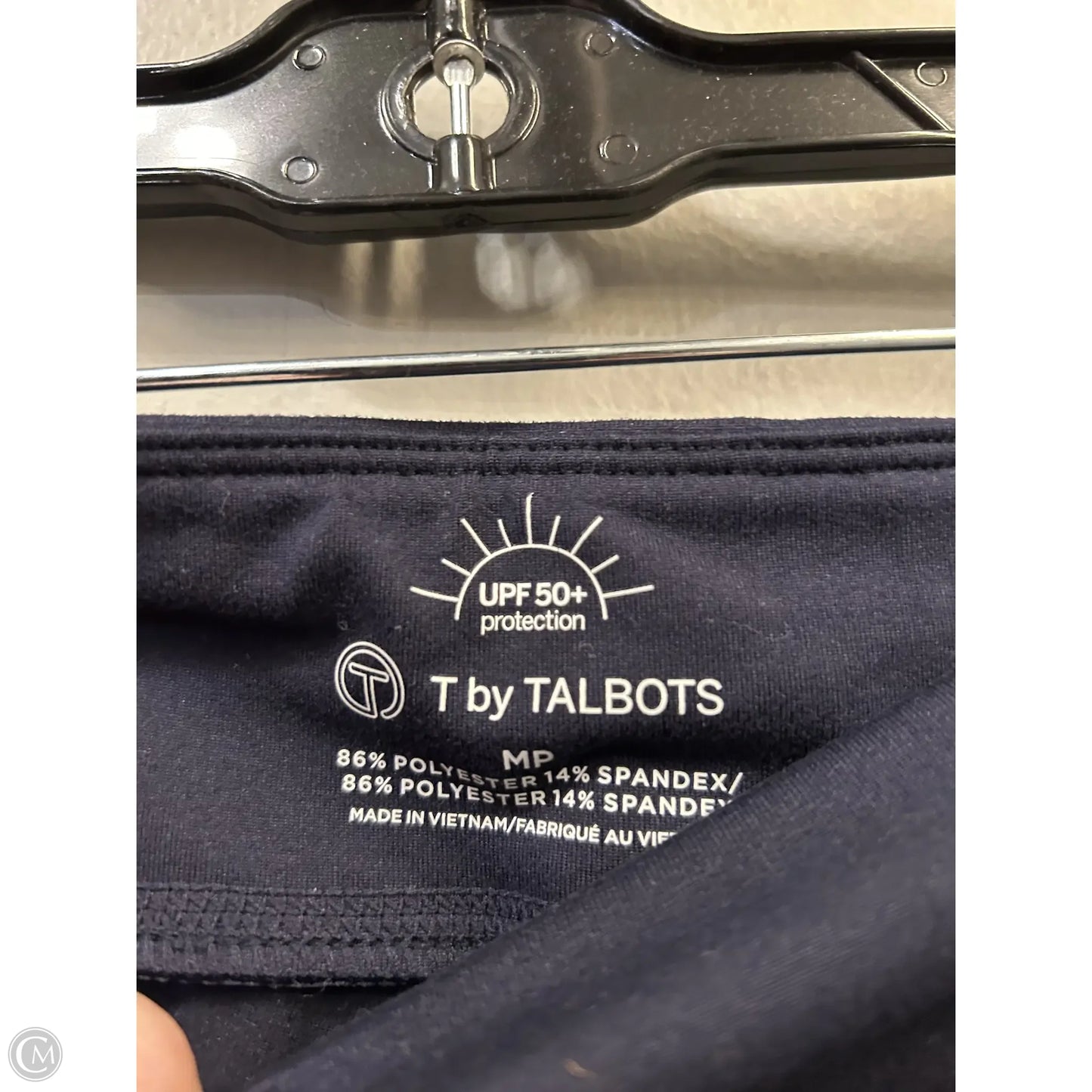 Athletic Leggings By Talbots In Blue & White, Size: 8p