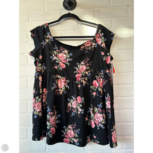 Top Short Sleeve By Torrid In Black, Size: 1x