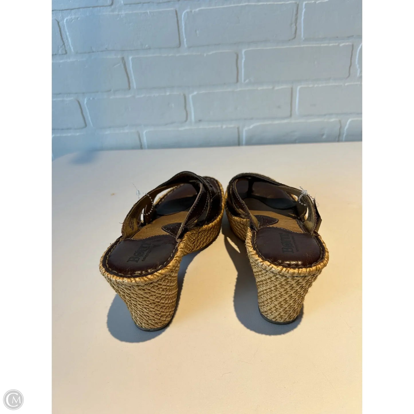 Sandals Heels Block By Born In Brown, Size: 6