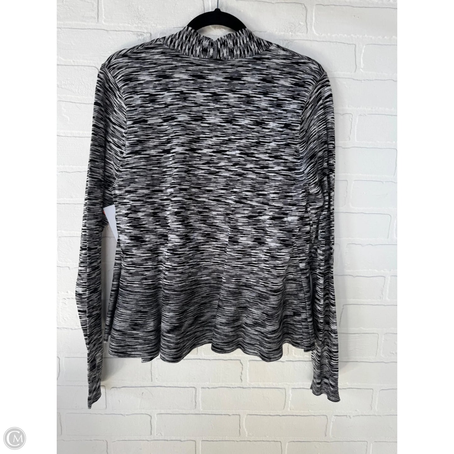 Sweater Cardigan By White House Black Market In Black & White, Size: Xl