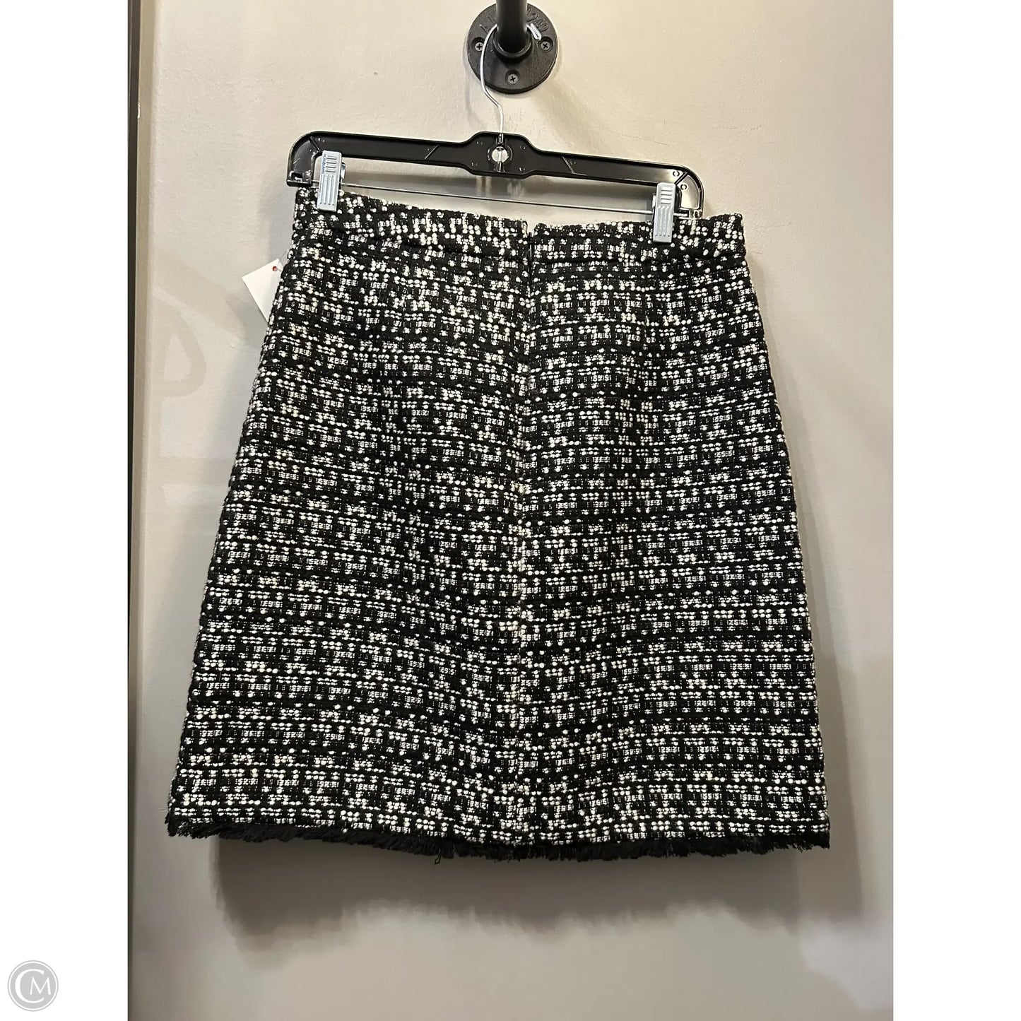 Skirt Mini & Short By Ann Taylor In Black & Cream, Size: 8