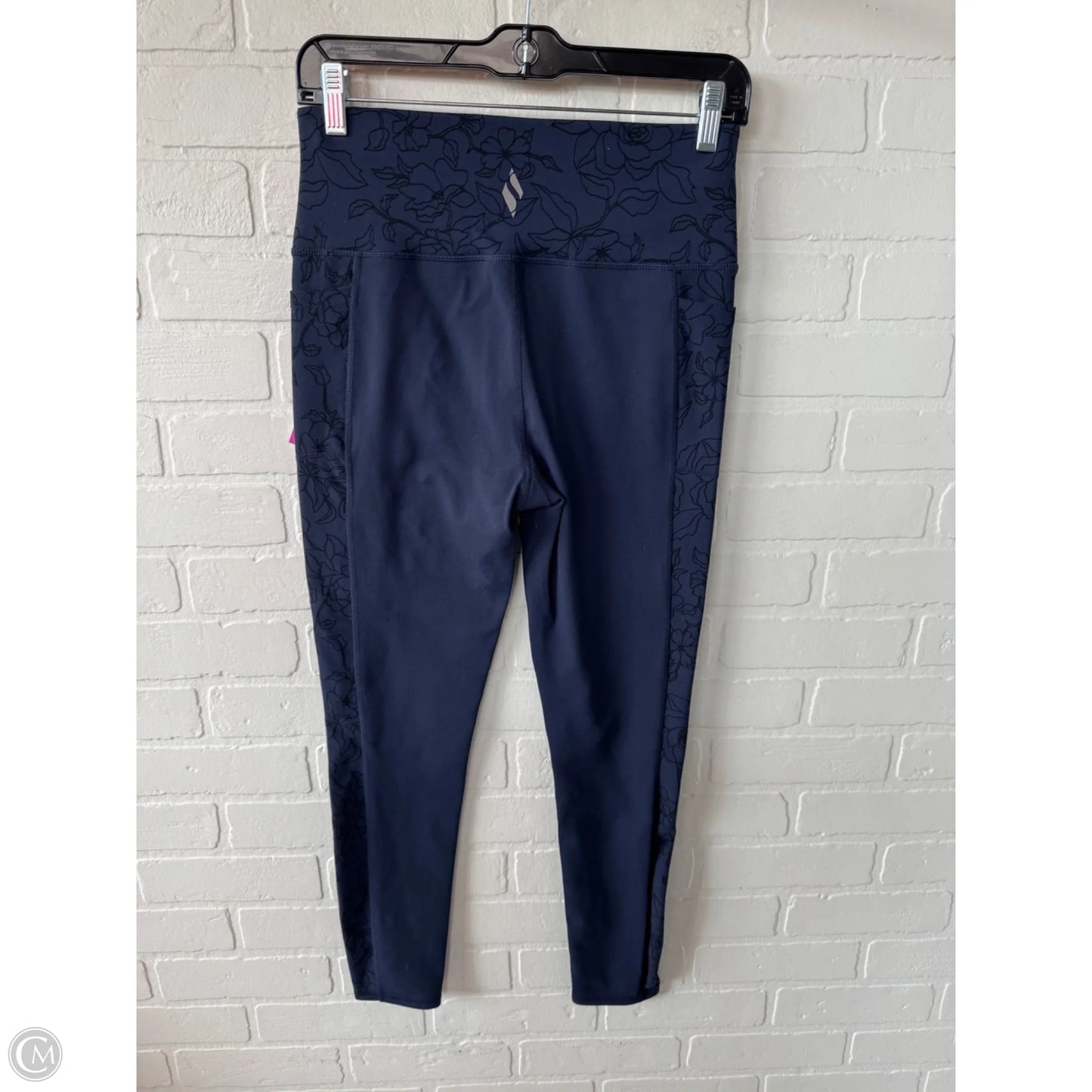 Athletic Leggings By Skechers In Blue, Size: 8