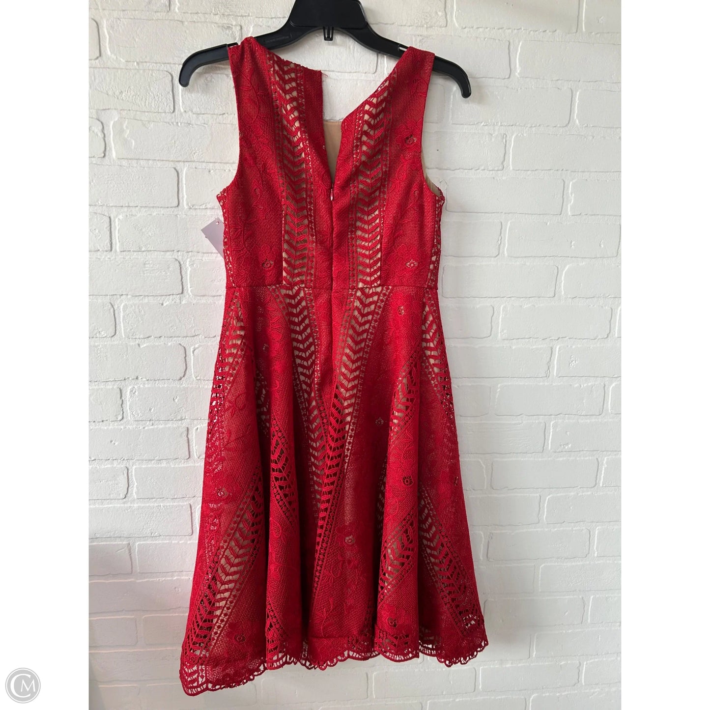 Dress Party Midi By Anthropologie In Red, Size: Xs