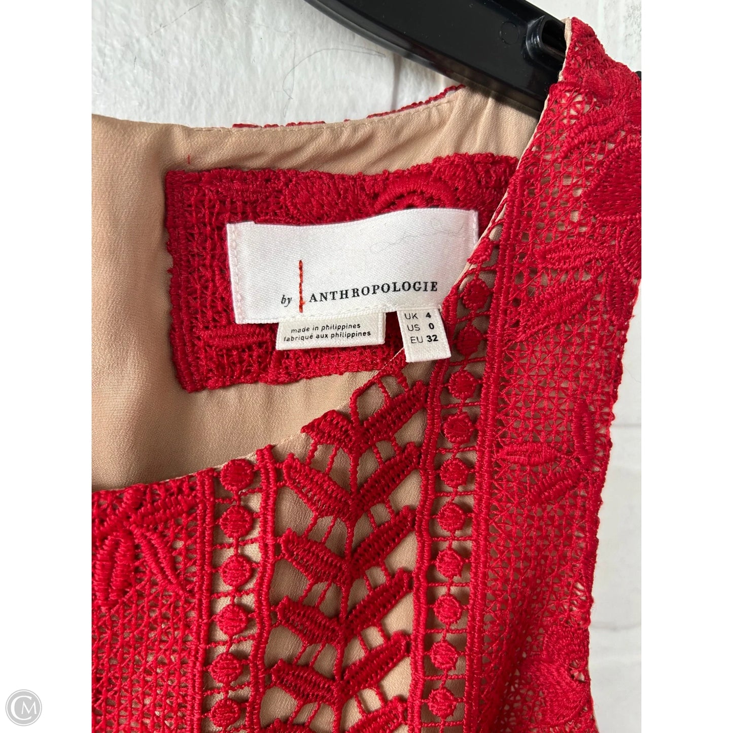 Dress Party Midi By Anthropologie In Red, Size: Xs