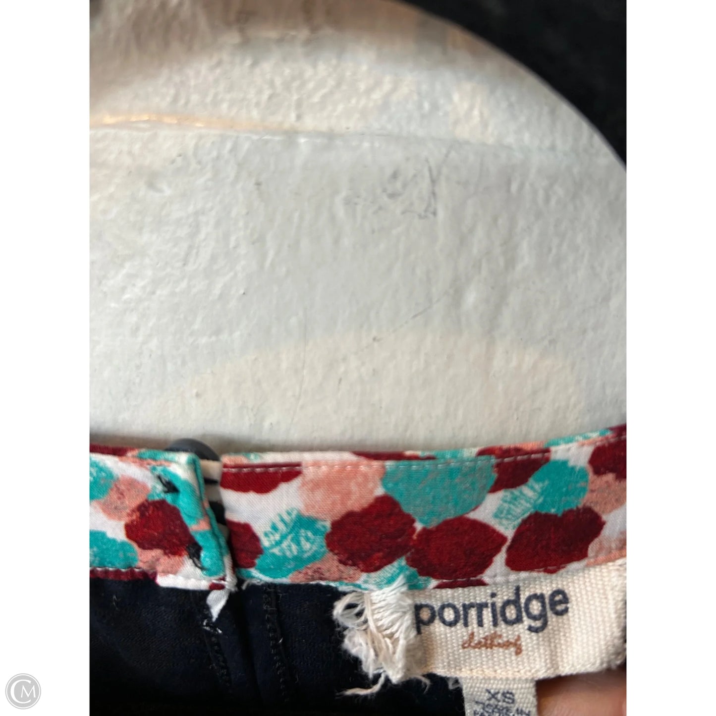 Top Sleeveless By Porridge In Blue & White, Size: Xs