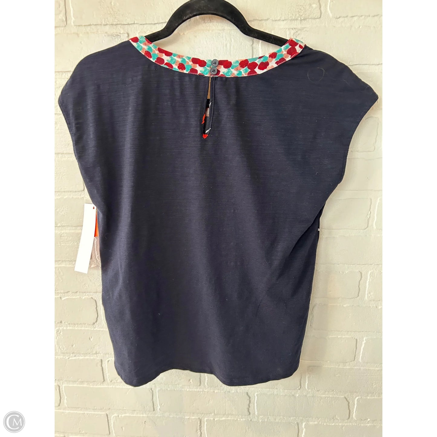 Top Sleeveless By Porridge In Blue & White, Size: Xs