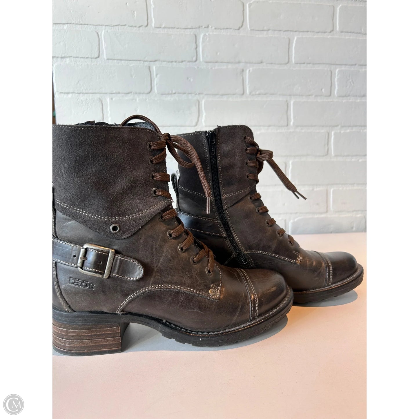 Boots Mid-calf Heels By Taos In Brown, Size: 6