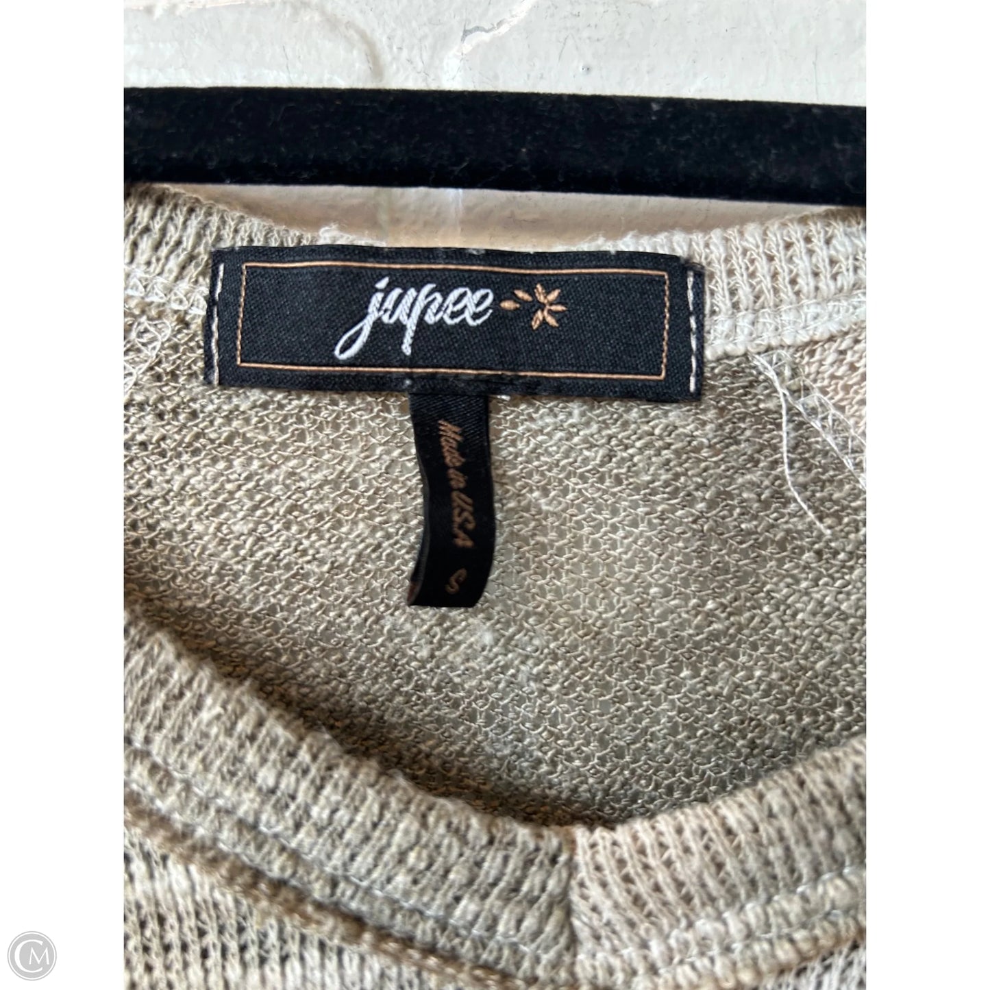 Top Short Sleeve By jupee In Taupe, Size: S