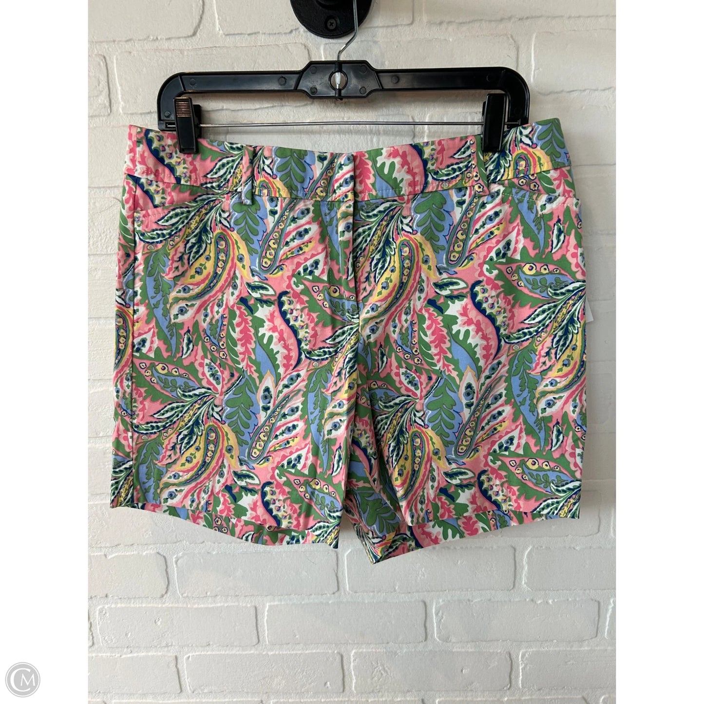 Shorts By Talbots In Green & Pink, Size: 10p