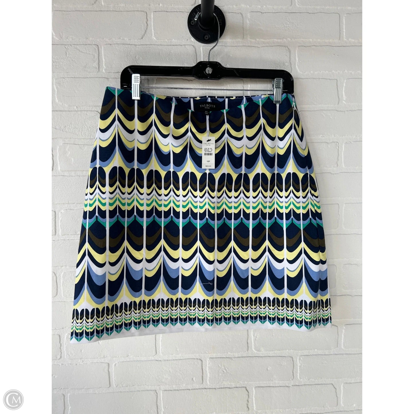 Skirt Mini & Short By Talbots In Blue & White, Size: 10p