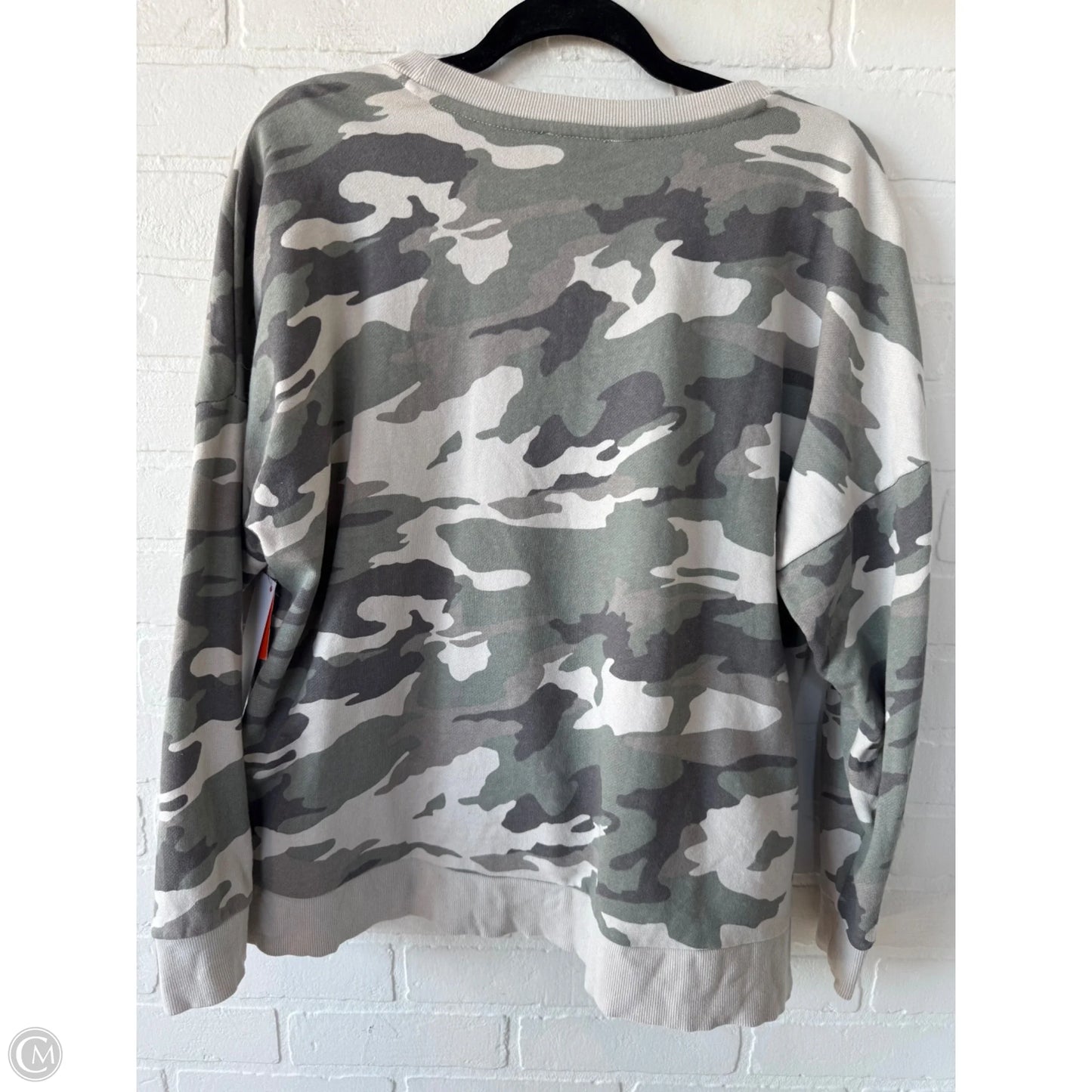 Sweatshirt Crewneck By Dip In Cream & Green, Size: L