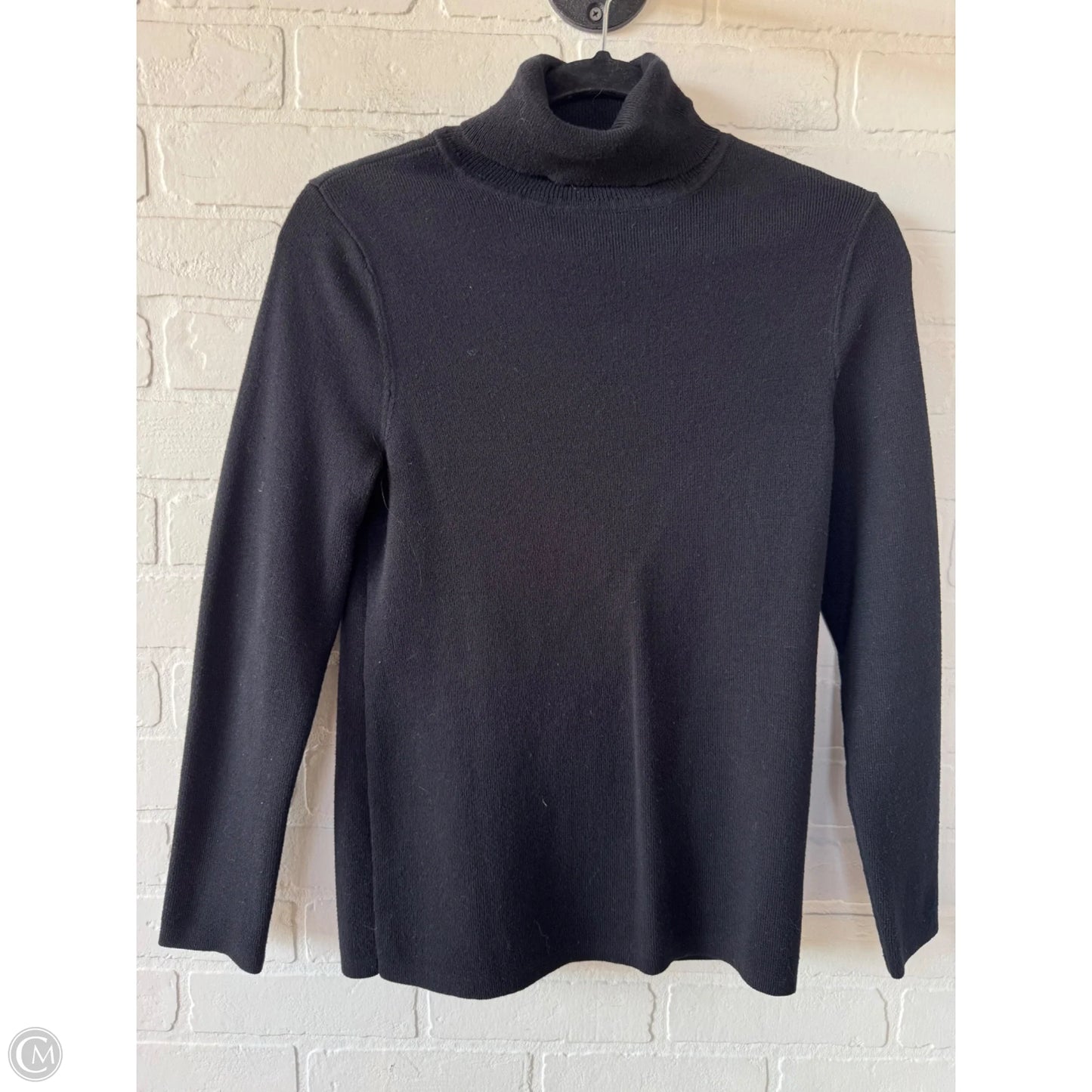 Top Long Sleeve By Chicos In Black, Size: M