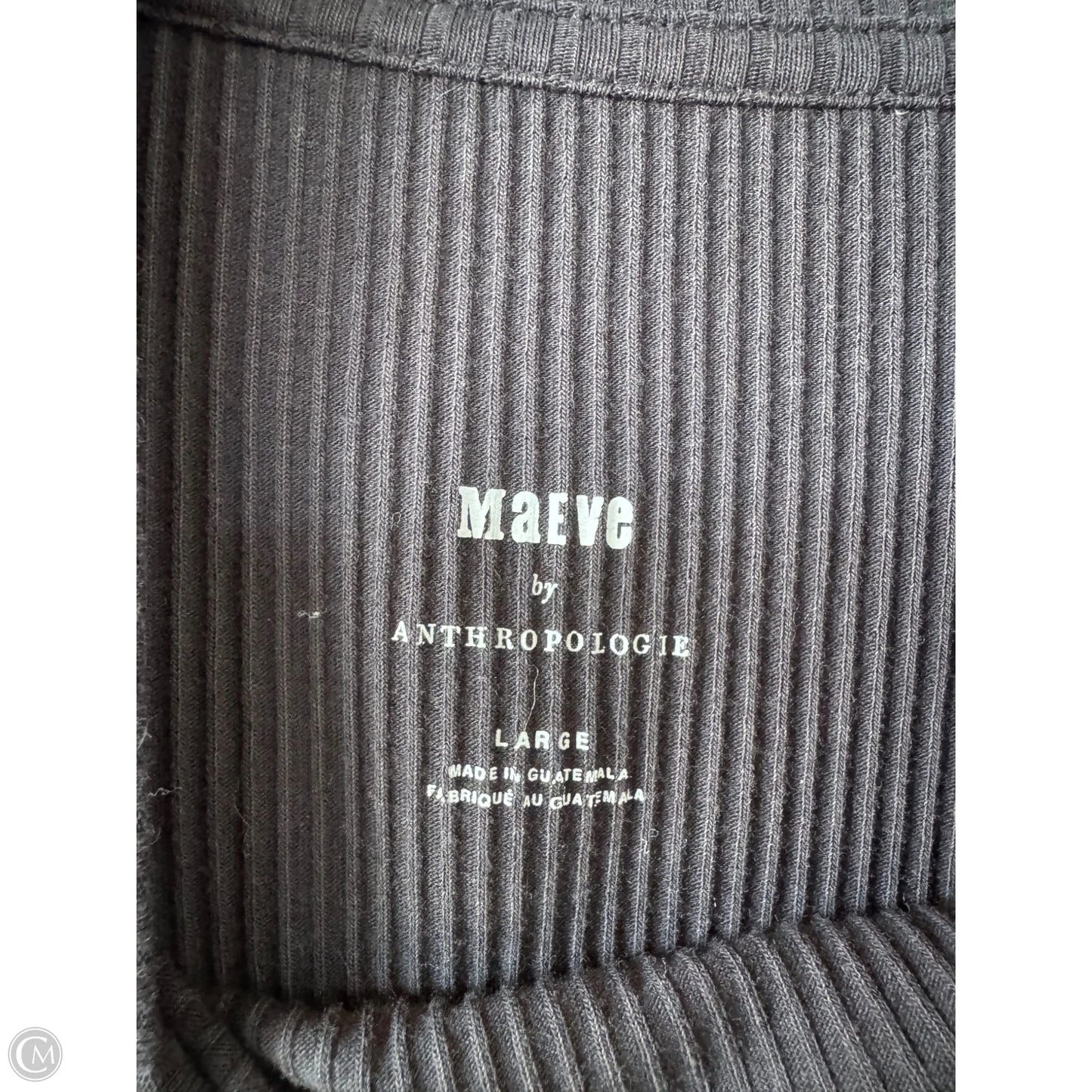 Top Long Sleeve By Maeve In Black, Size: L