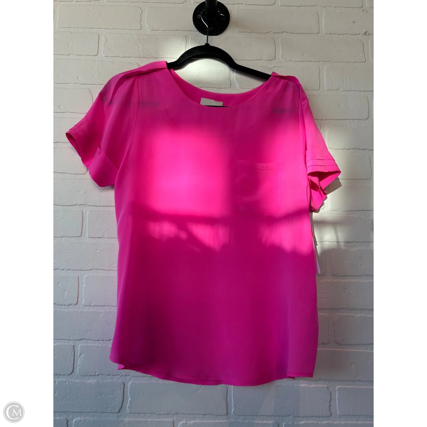 Top Short Sleeve By Line & Dot In Pink, Size: L