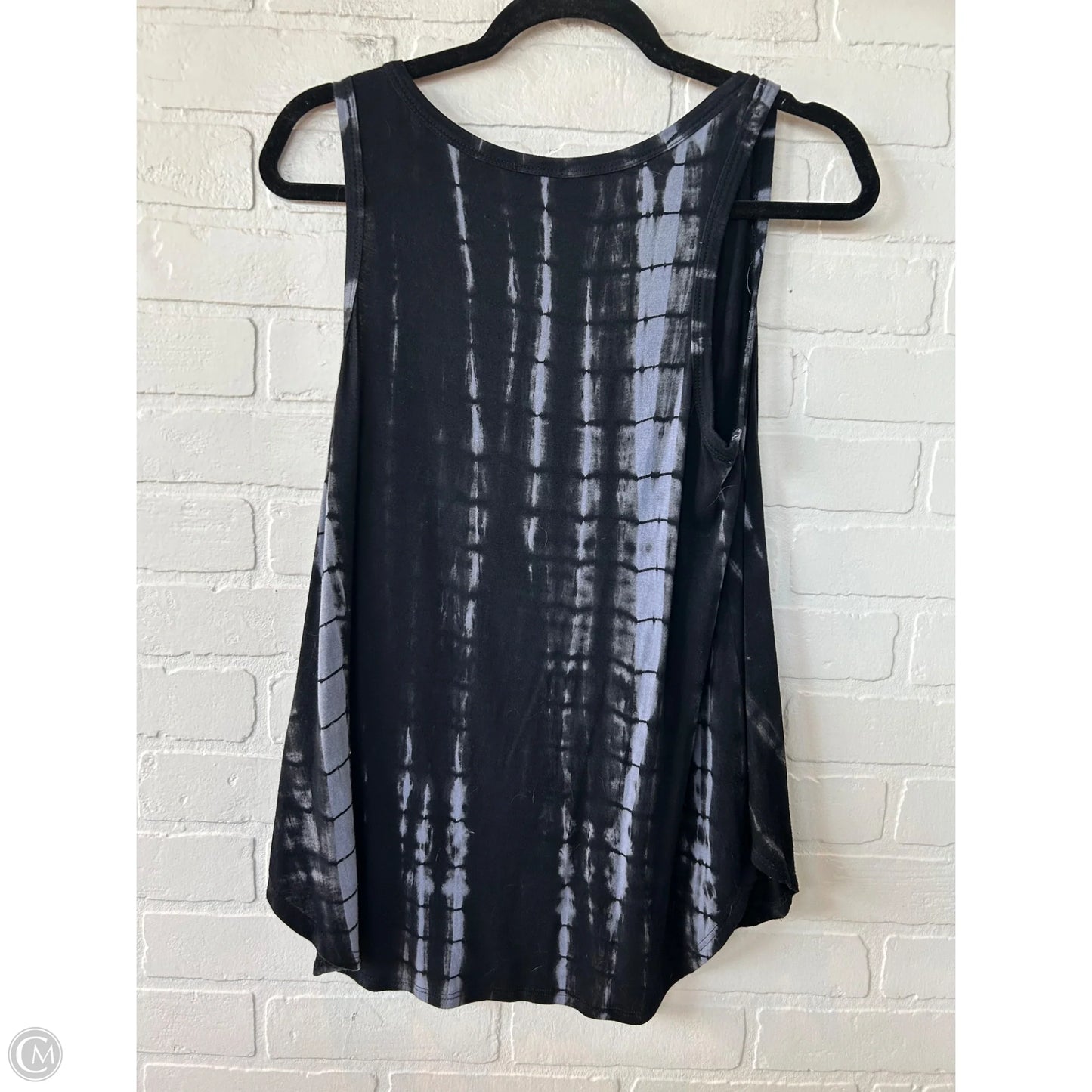 Top Sleeveless By Peyton Jensen In Black & Grey, Size: M