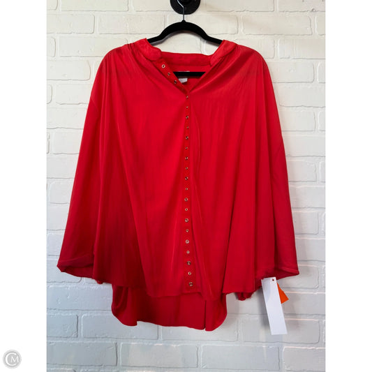 Top Long Sleeve By Chicos In Orange, Size: Xl