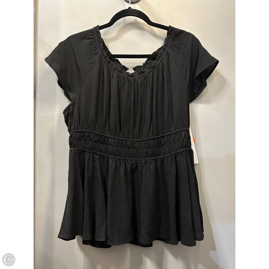 Top Short Sleeve By Torrid In Black, Size: Xl