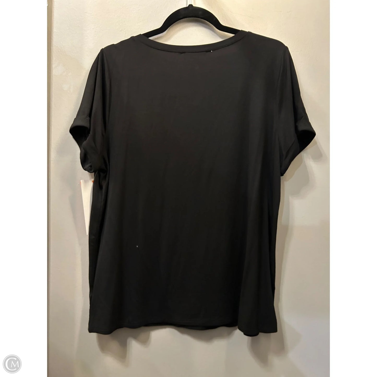 Top Short Sleeve Basic By Green Envelope In Black, Size: Xl