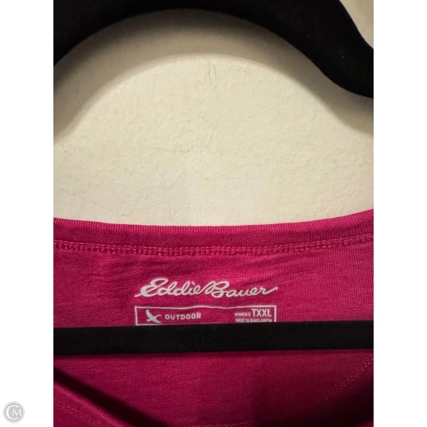 Top Long Sleeve By Eddie Bauer In Pink, Size: Xxl