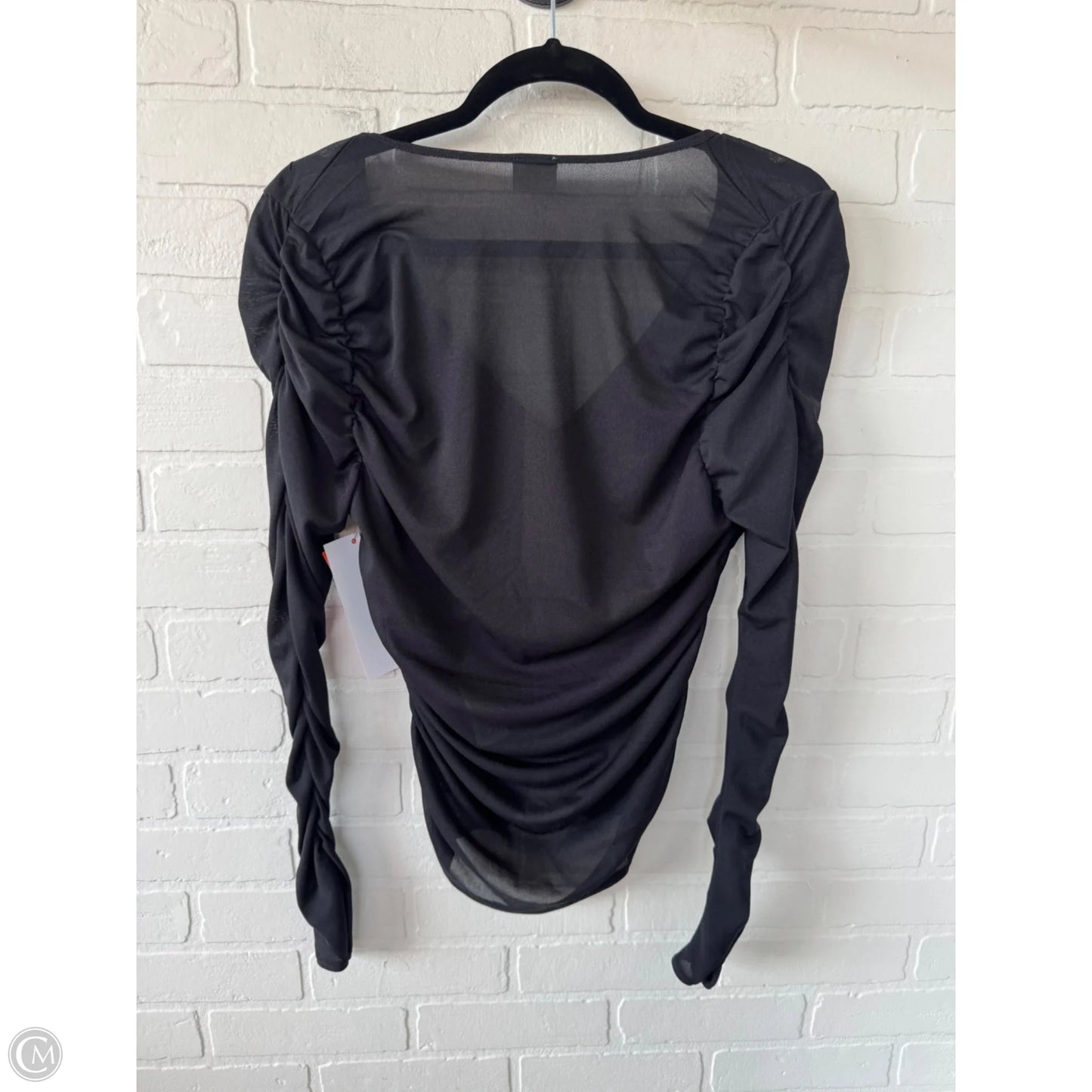 Top Long Sleeve By Abercrombie And Fitch In Black, Size: M