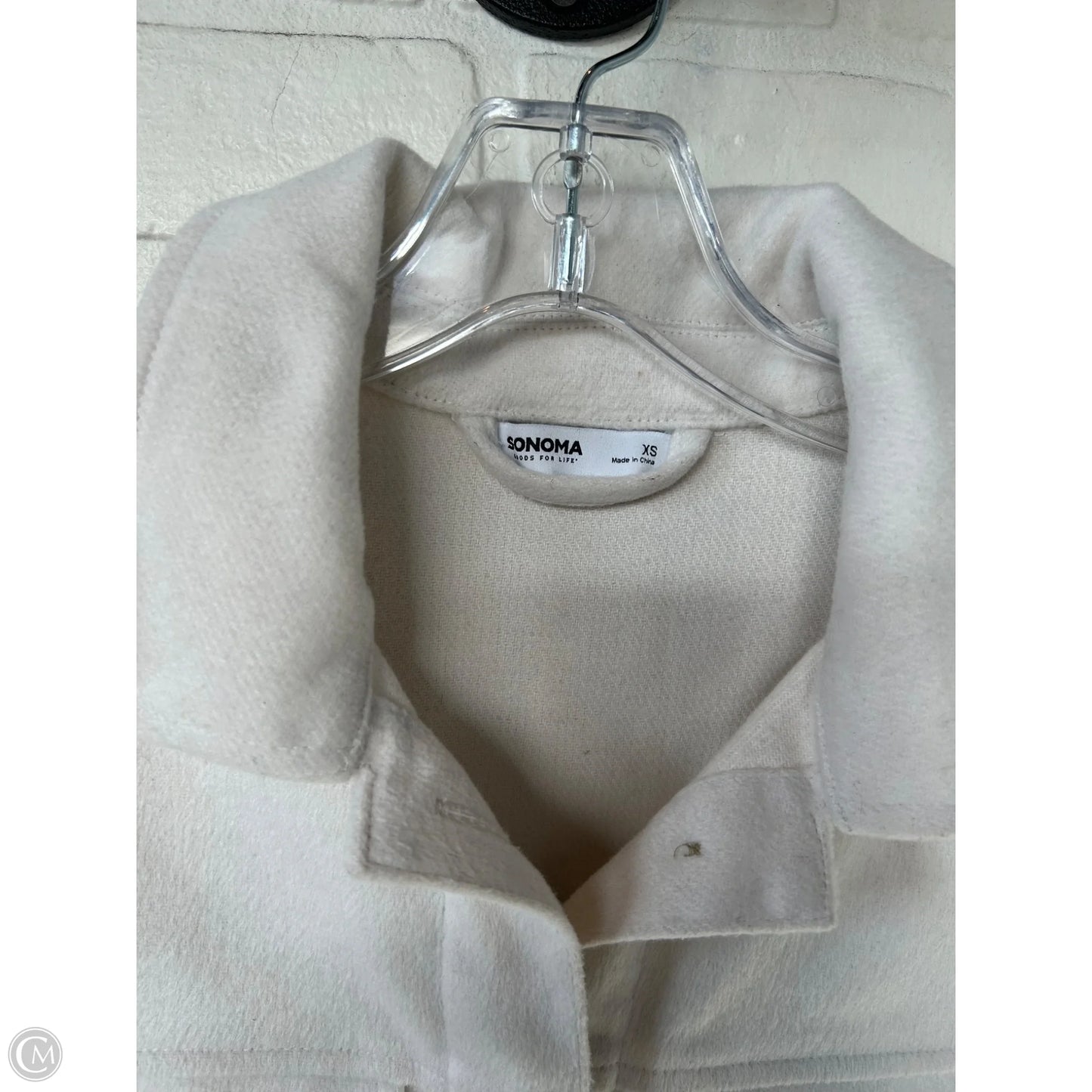 Jacket Shirt By Sonoma In Cream, Size: Xs