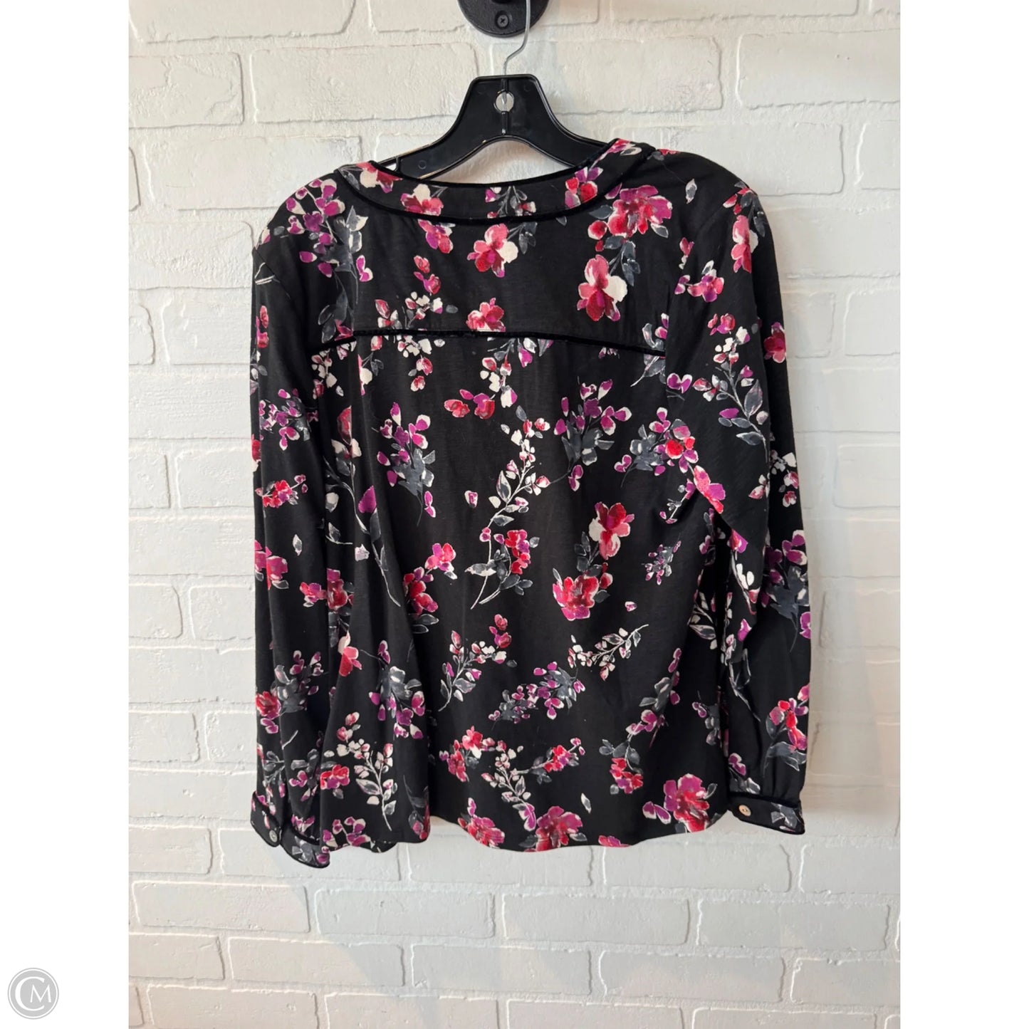 Top Long Sleeve By J. Jill In Black, Size: Mp