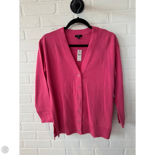 Sweater Cardigan By Talbots In Pink, Size: Mp