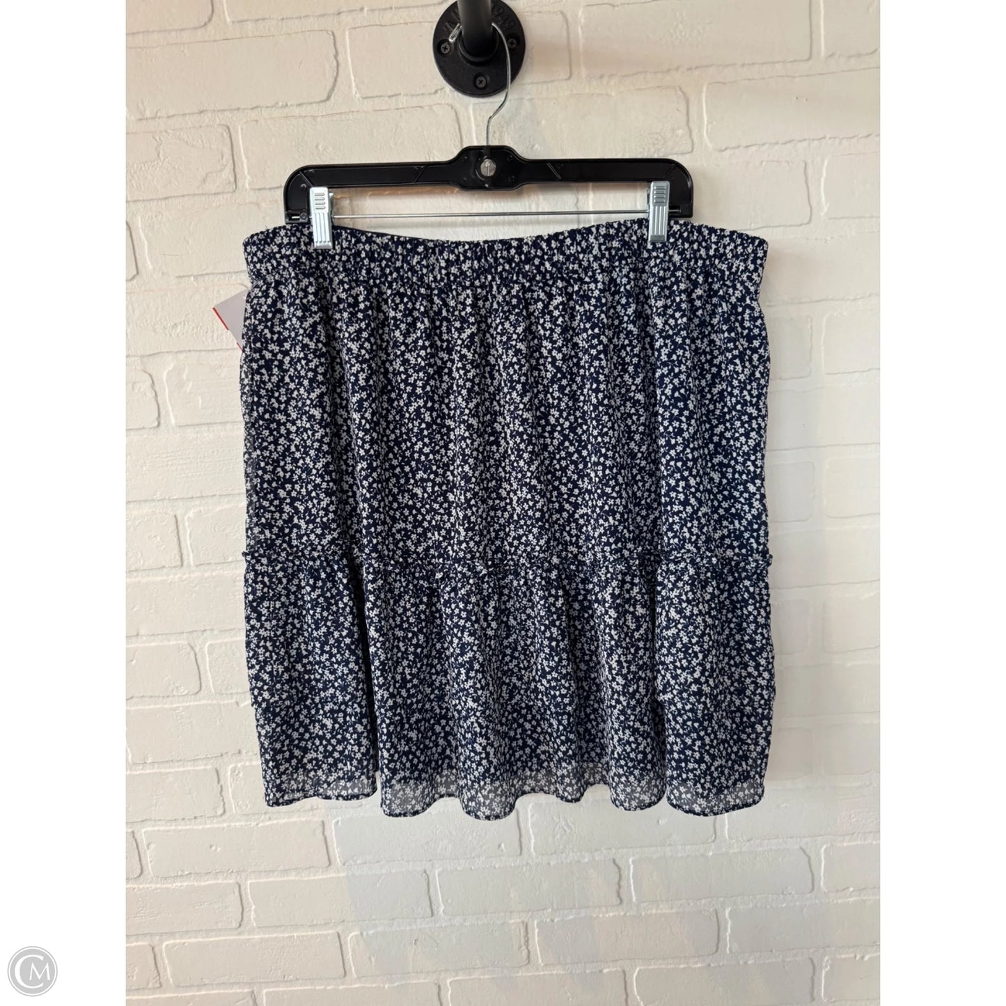 Skirt Mini & Short By J. Crew In Blue & White, Size: 16