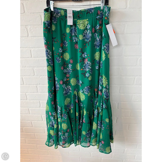 Skirt Maxi By Loft In Green, Size: 16