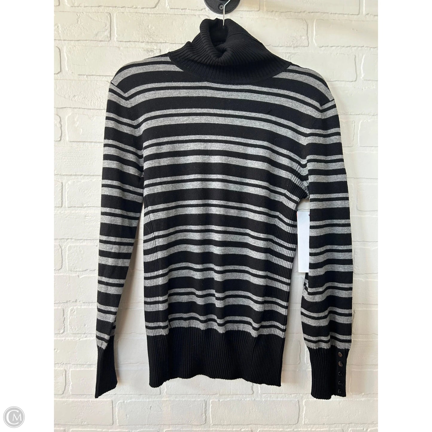 Sweater By odeon In Black & Grey, Size: L