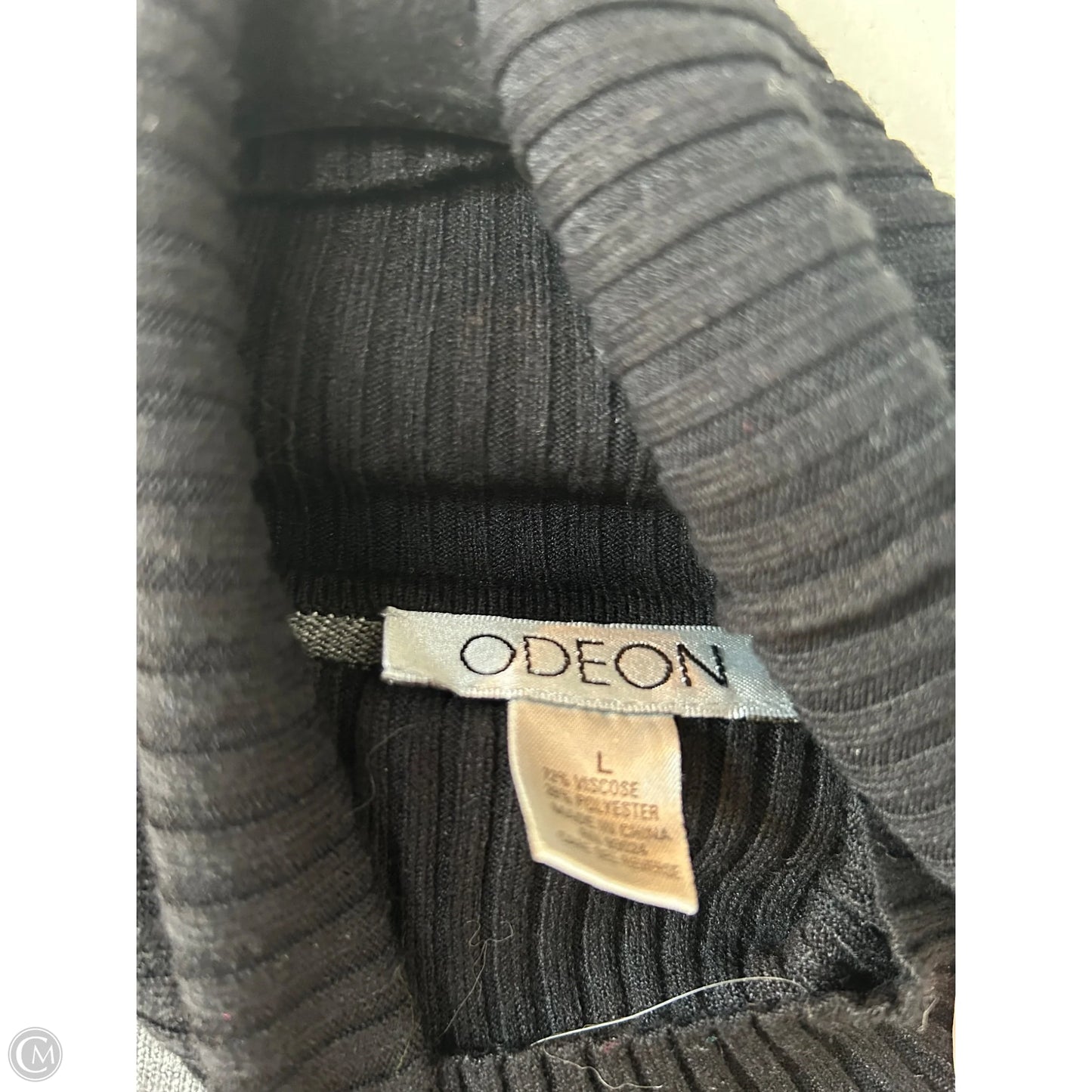 Sweater By odeon In Black & Grey, Size: L