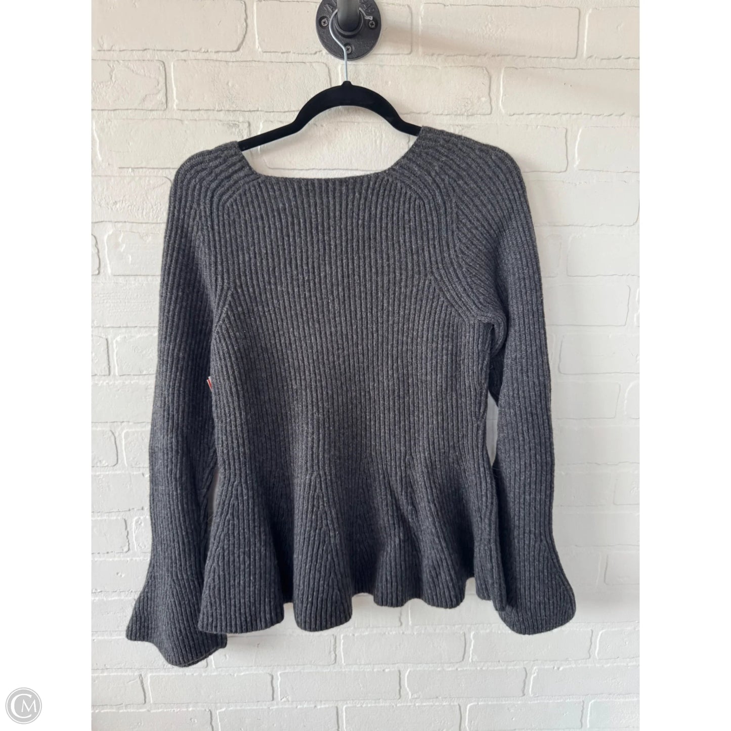 Sweater By Ann Taylor In Grey, Size: L