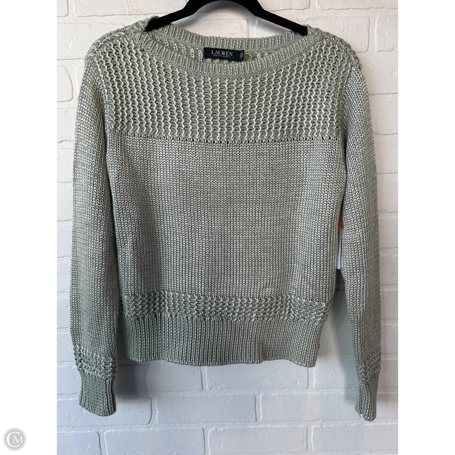 Sweater By Lauren By Ralph Lauren In Green, Size: M