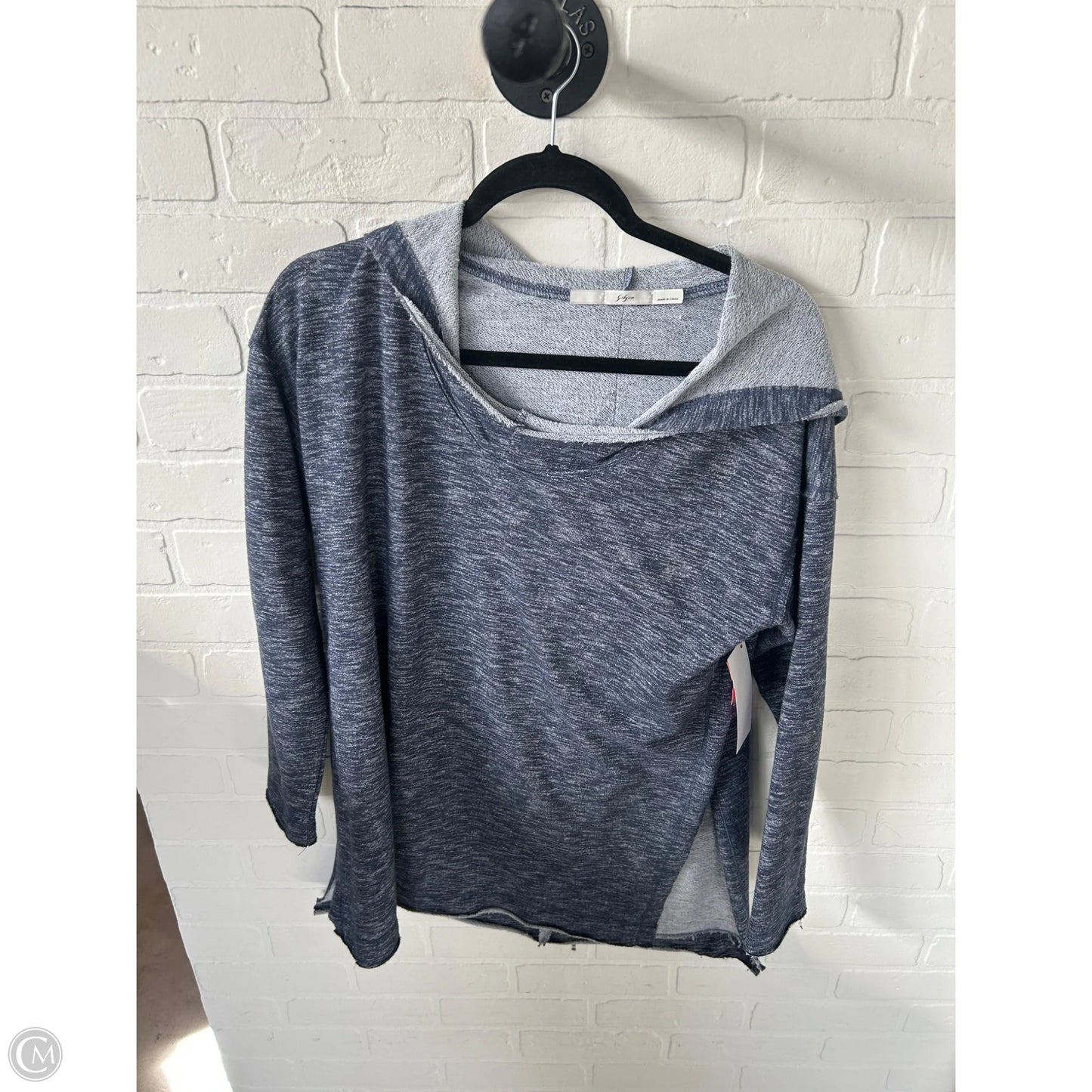 Top Long Sleeve By Gibson In Blue, Size: L