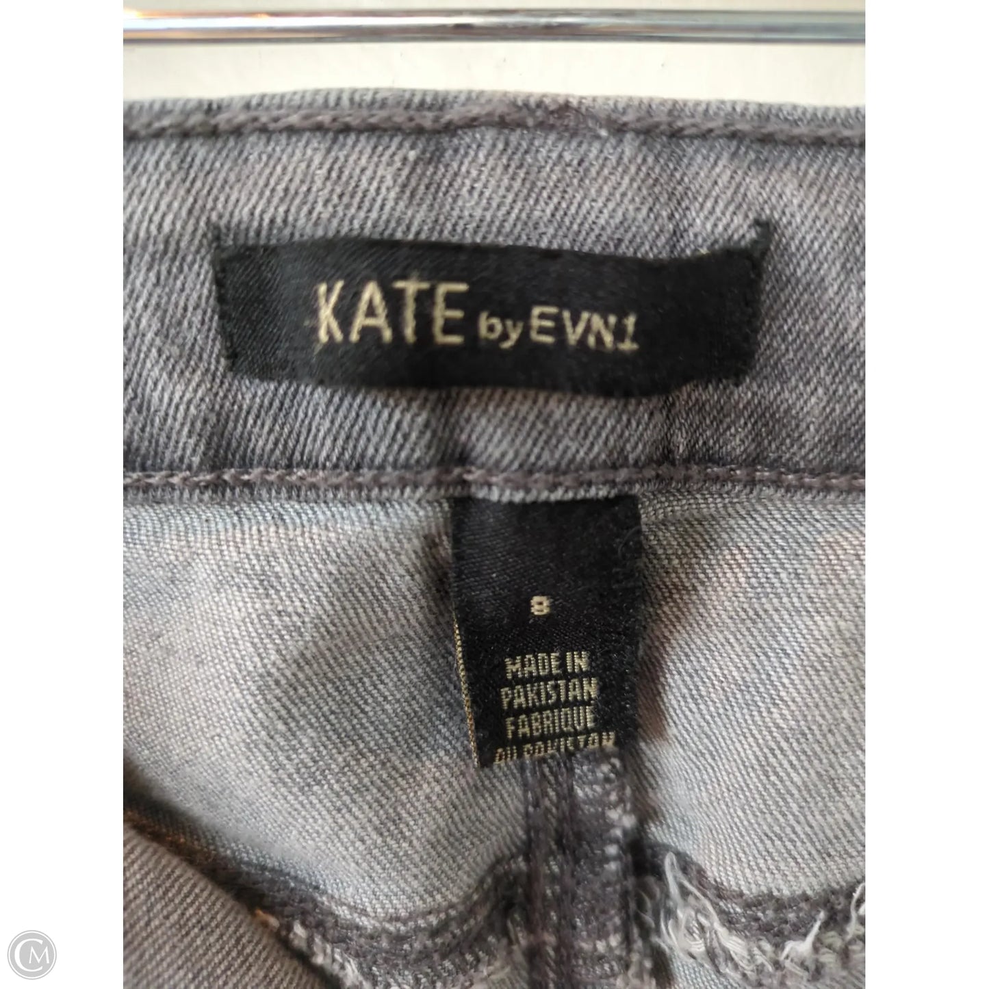Jeans Skinny By kate by evn1 In Grey Denim, Size: 8