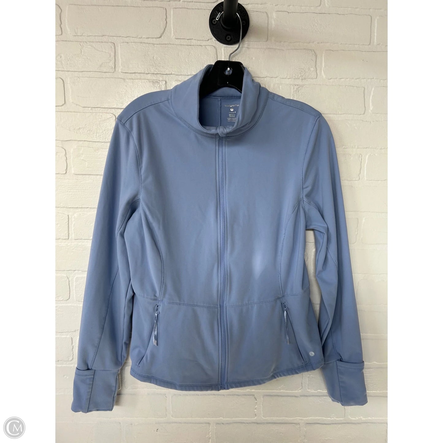 Athletic Jacket By Layer 8 In Blue, Size: L