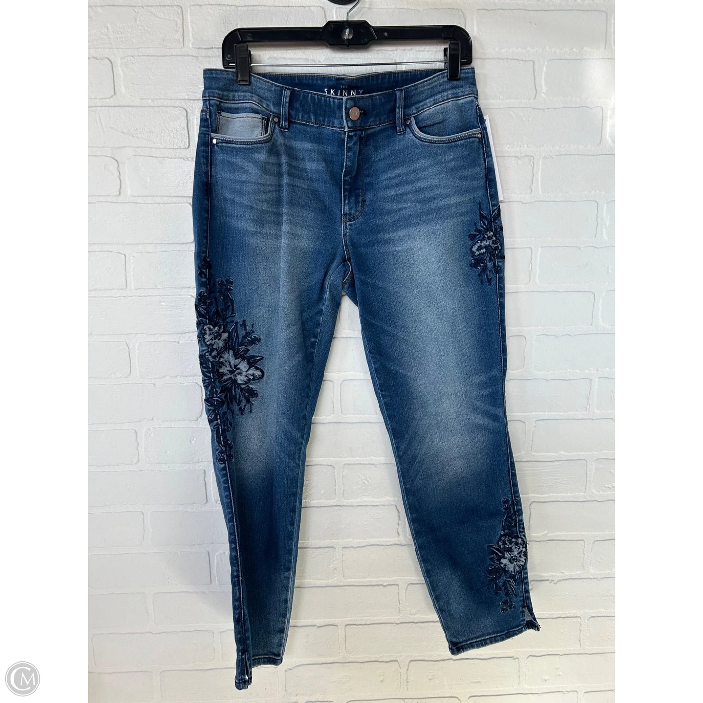 Jeans Skinny By White House Black Market In Blue Denim, Size: 08