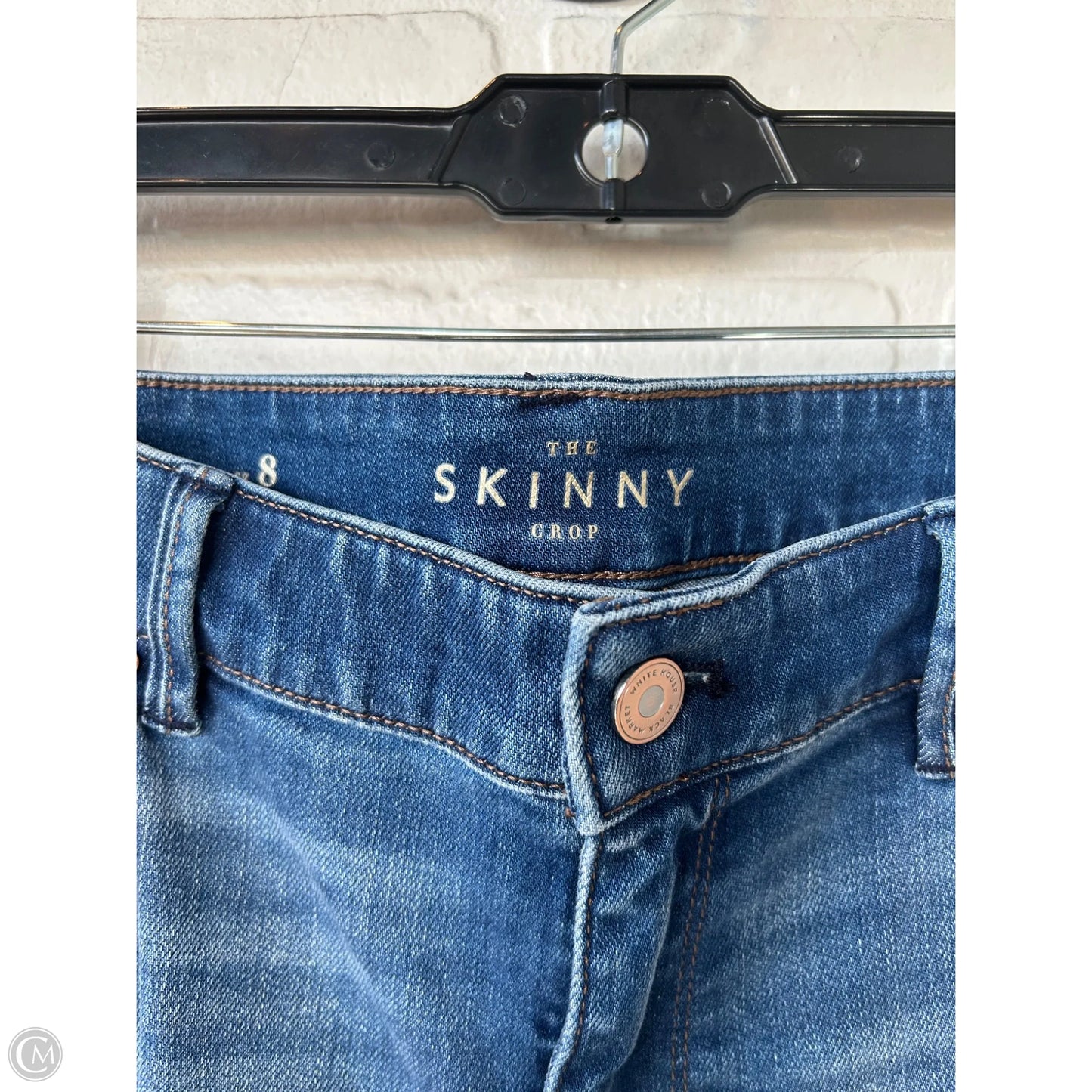 Jeans Skinny By White House Black Market In Blue Denim, Size: 08