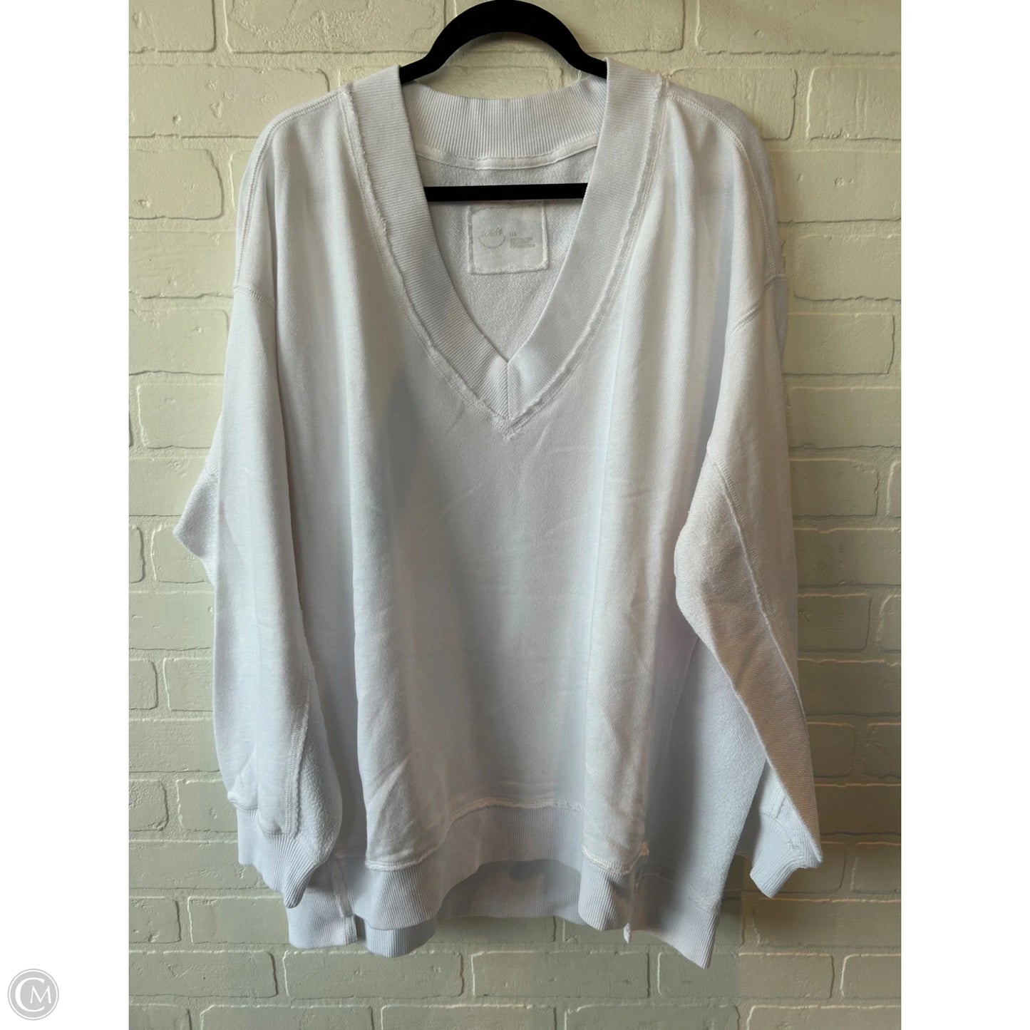 Sweatshirt Crewneck By Aerie In White, Size: L