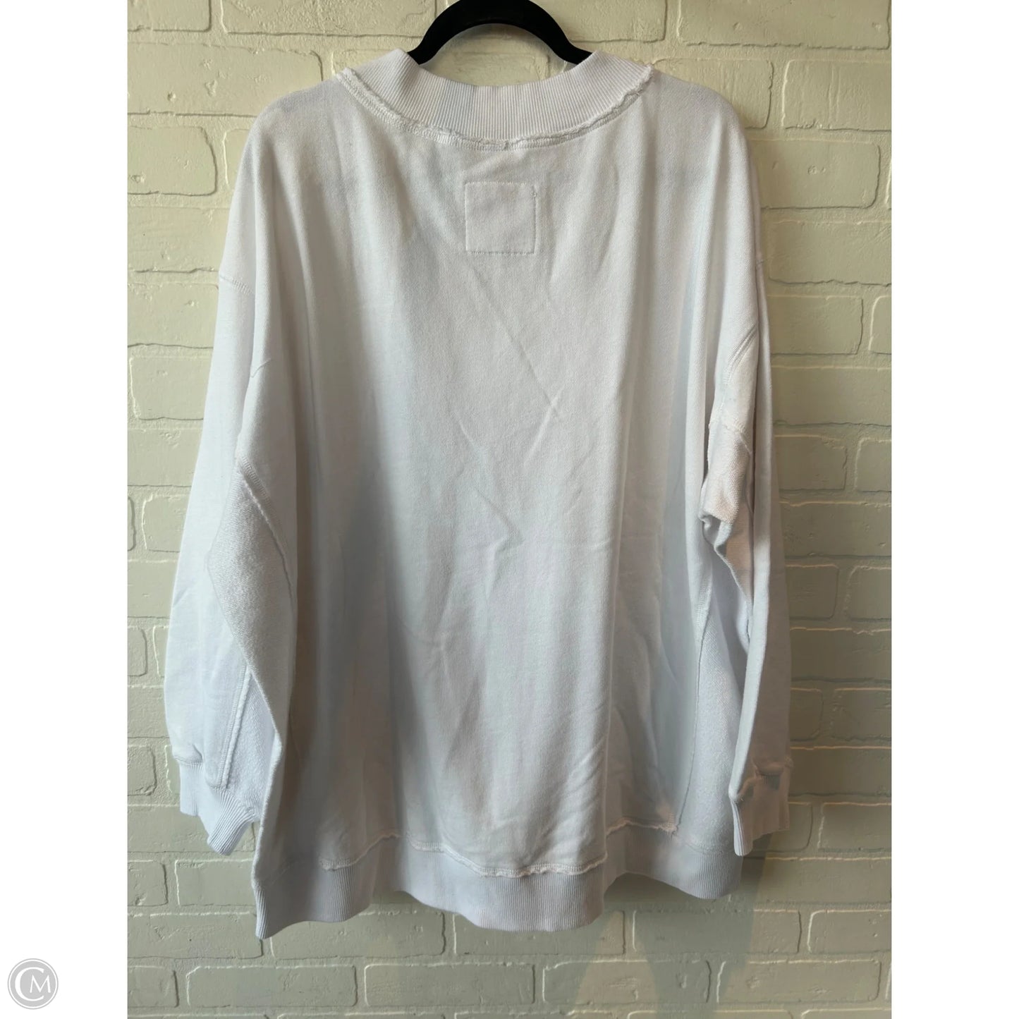 Sweatshirt Crewneck By Aerie In White, Size: L