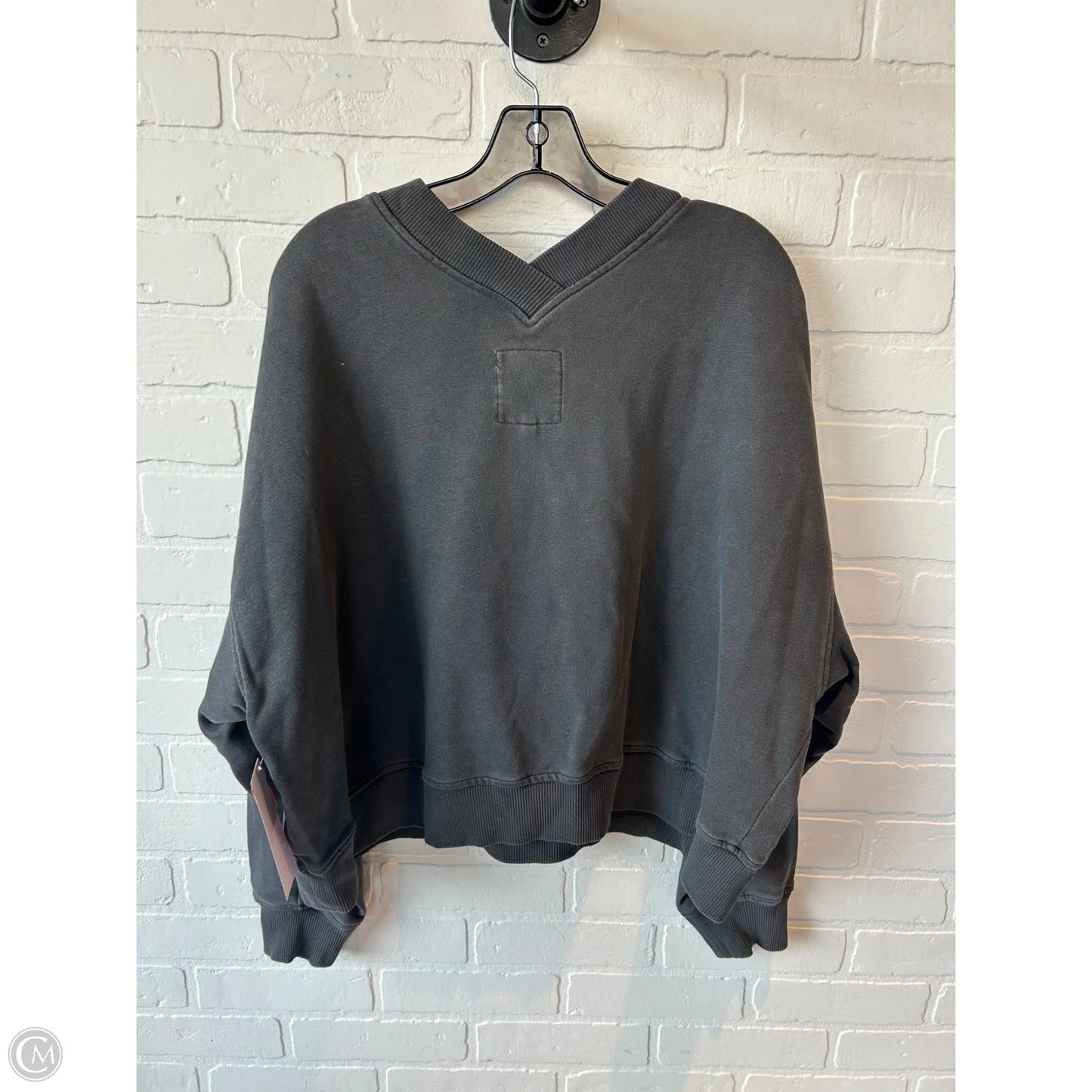 Sweatshirt Crewneck By Aerie In Grey, Size: L