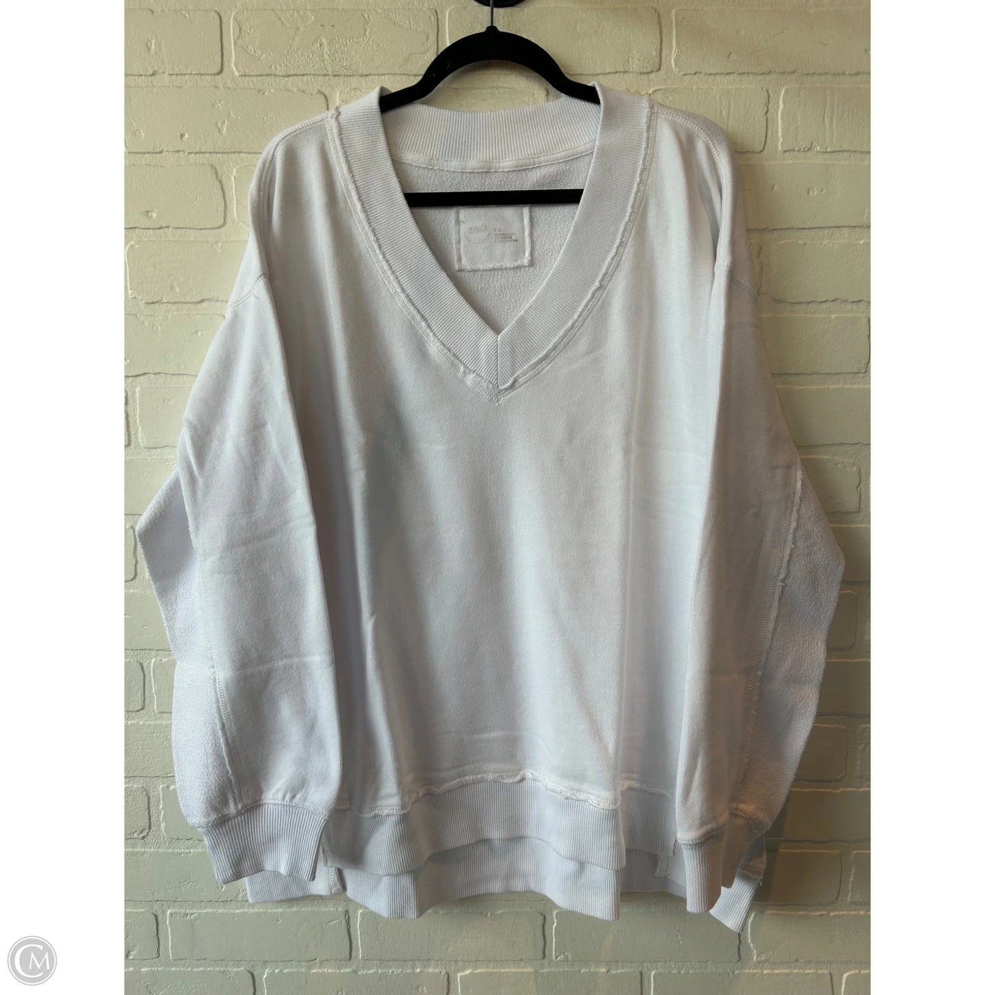 Sweatshirt Crewneck By Aerie In White, Size: M