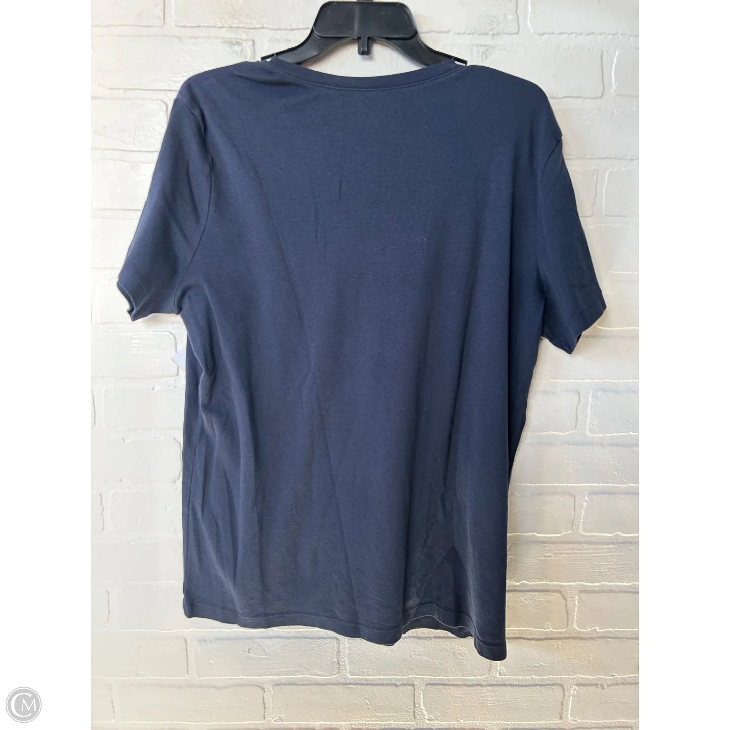 Top Short Sleeve Basic By Eddie Bauer In Navy, Size: Xxl