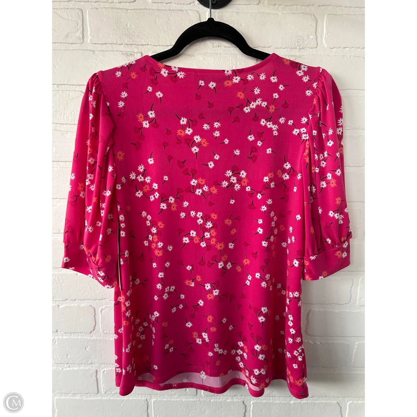 Top Short Sleeve By Cece In Pink, Size: M