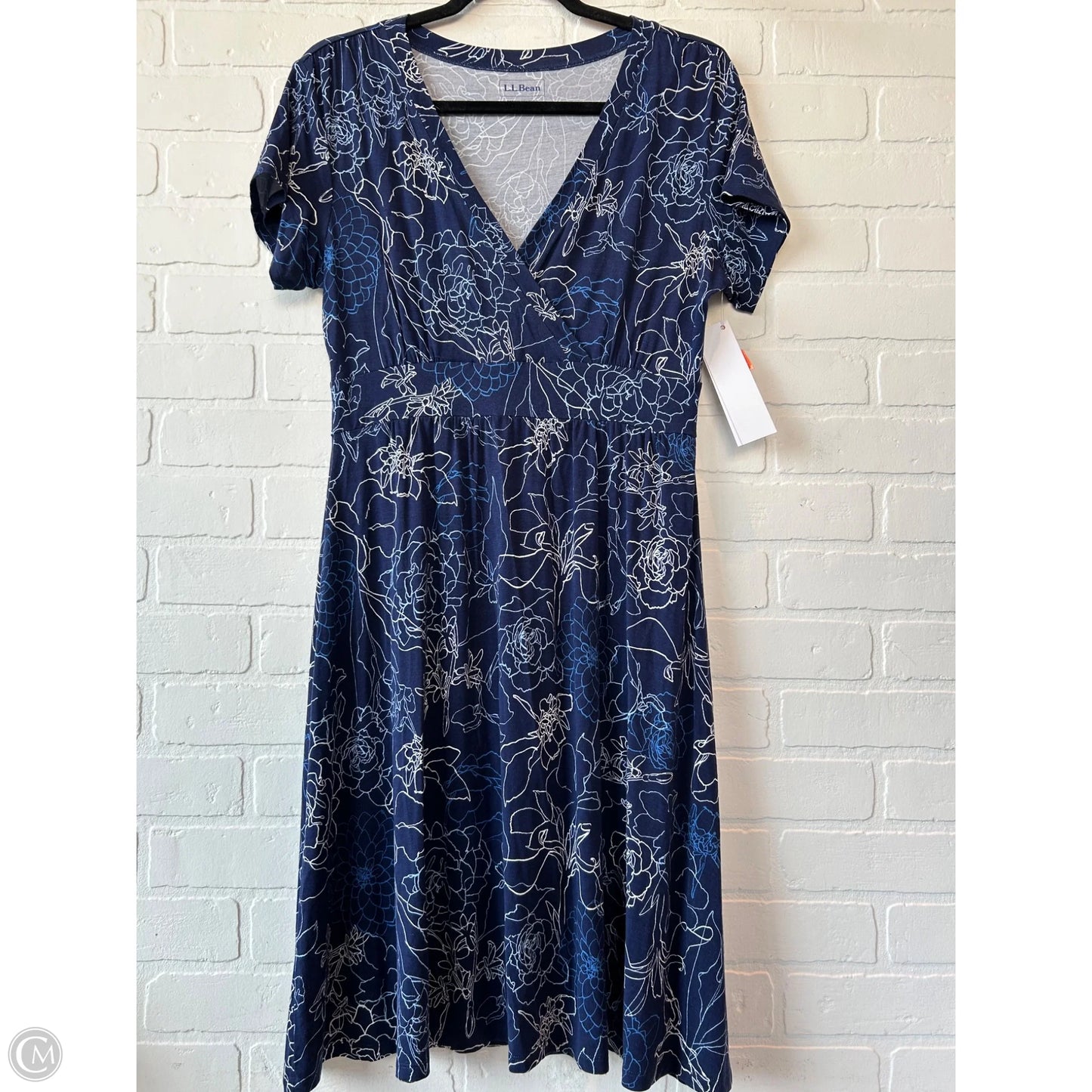 Dress Casual Midi By L.l. Bean In Blue, Size: Mp