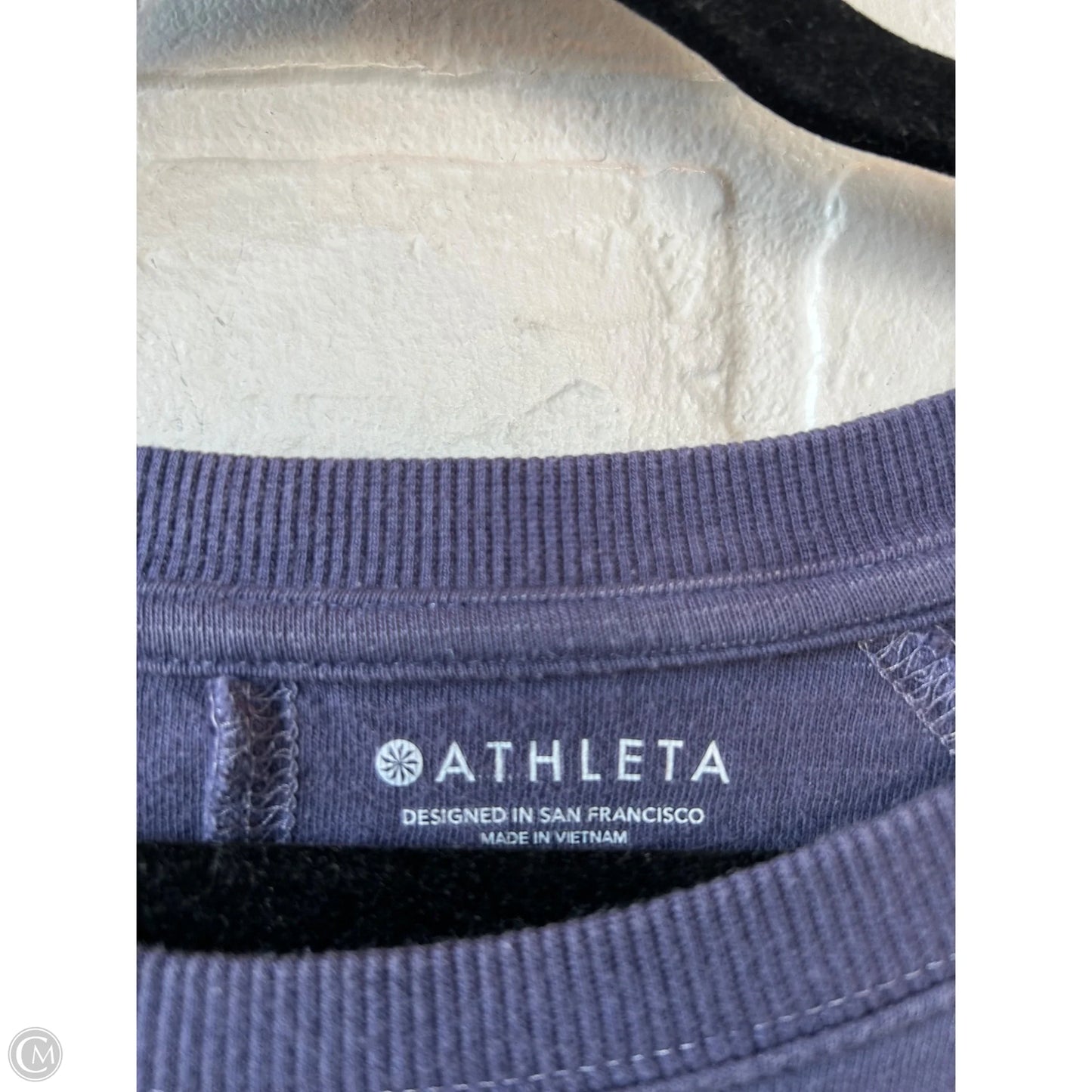 Athletic Sweatshirt Crewneck By Athleta In Blue, Size: M