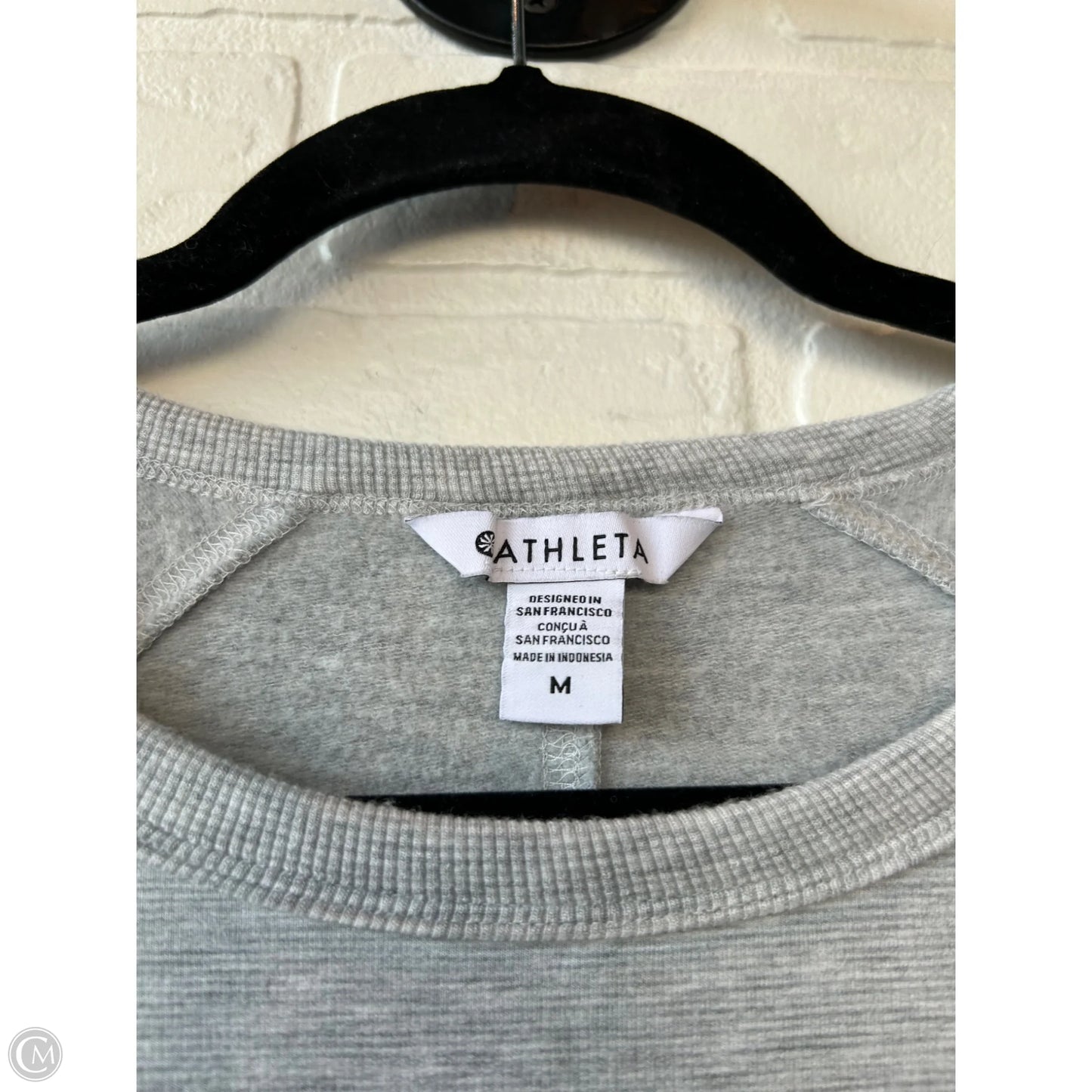 Athletic Sweatshirt Crewneck By Athleta In Grey, Size: M