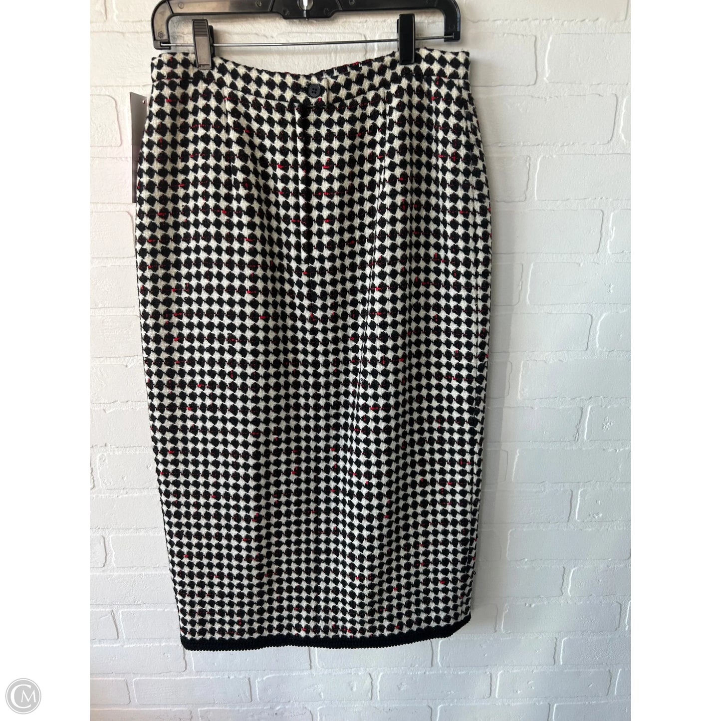 Skirt Maxi By Carlisle In Black & Cream, Size: 12